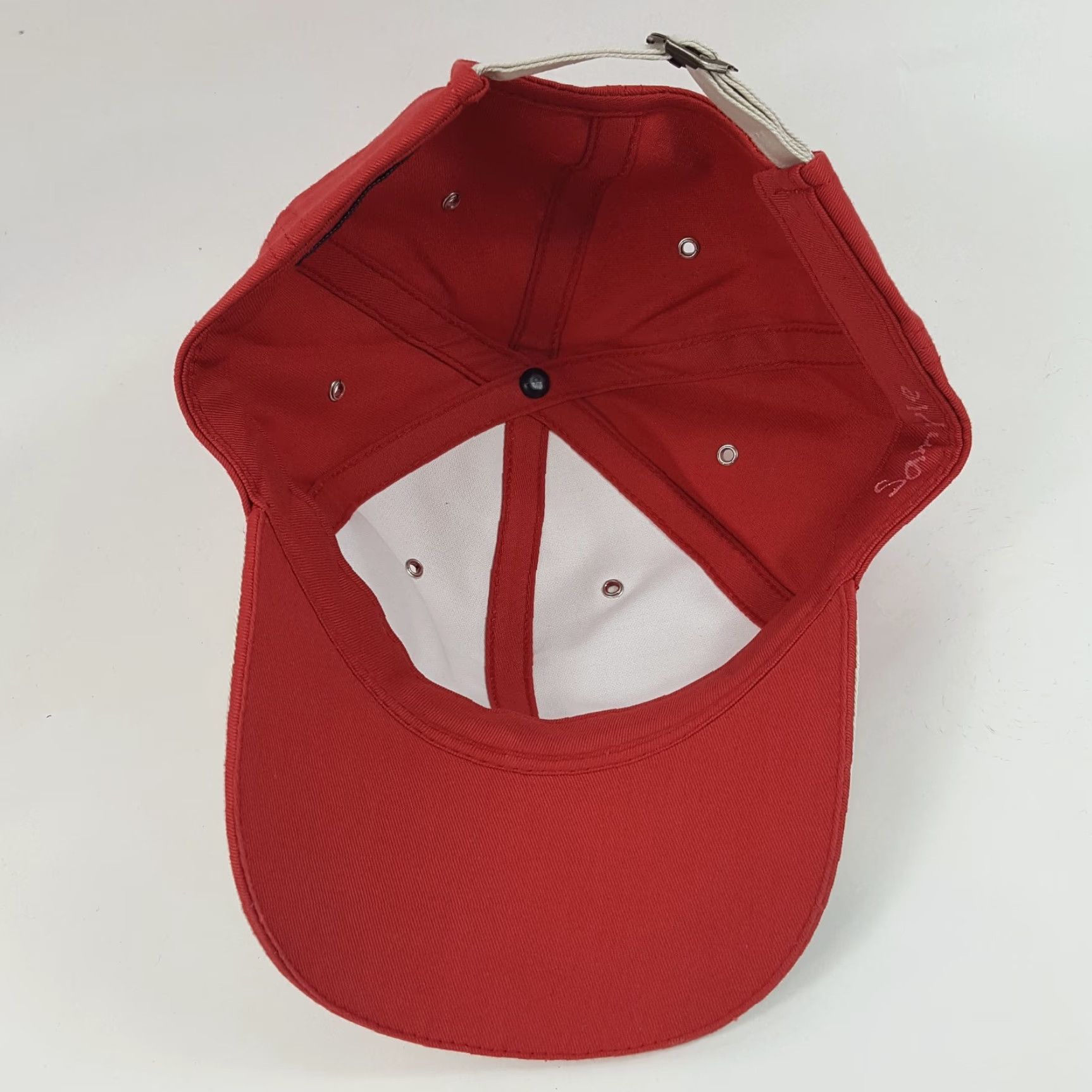 Vintage VINTAGE Town Talk 90s Red Adjustable Baseball Cap Hat Music Band Mens One Size Size ONE SIZE - 5 Thumbnail