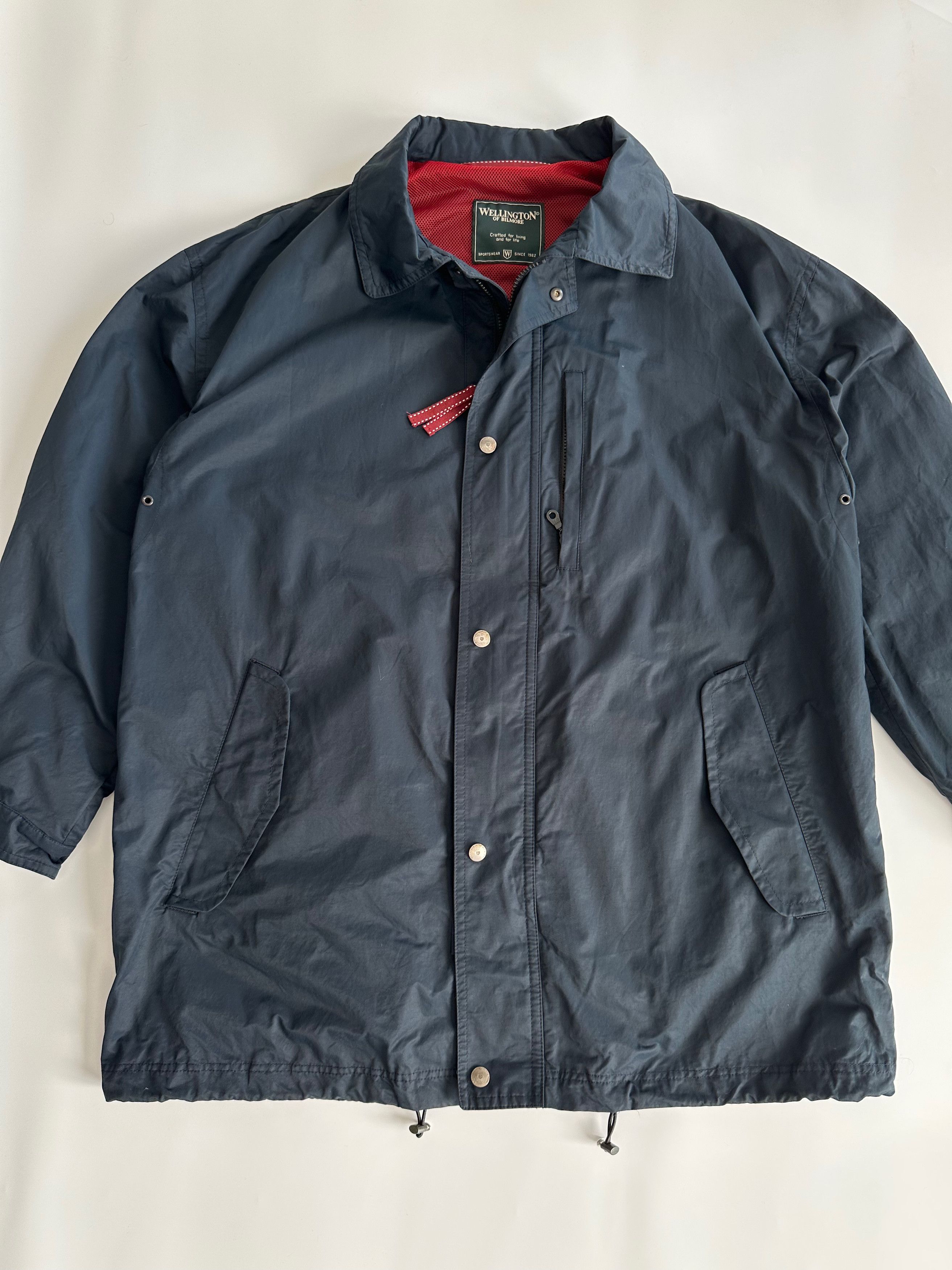 Vintage Wellington of Bilmore dark navy light jacket coat Size US XXL / EU 58 / 5 - 1 Thumbnail
