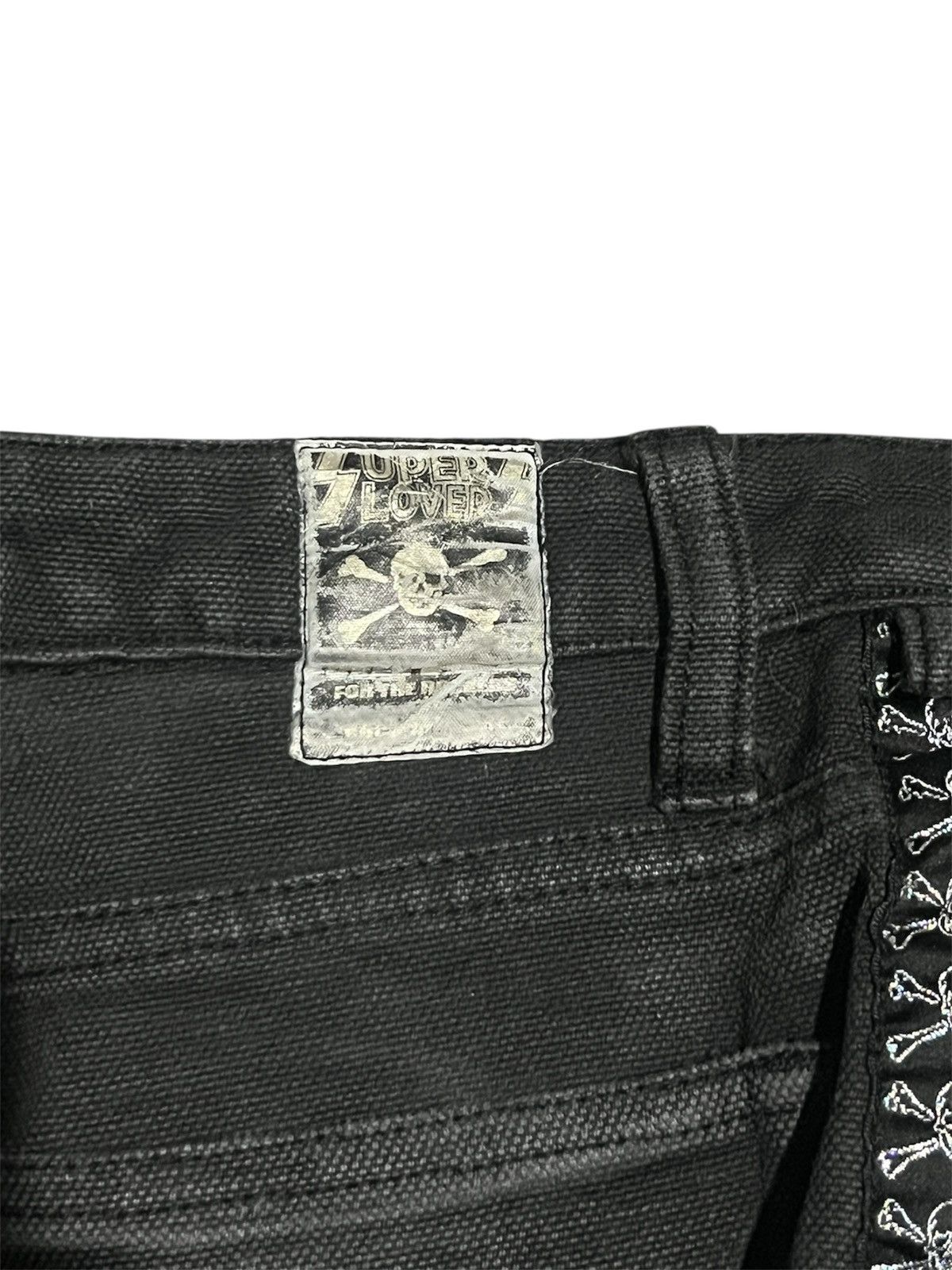 Super Lovers Super Lover Side Stripe Logo Black Jean Size US 29 - 7 Thumbnail