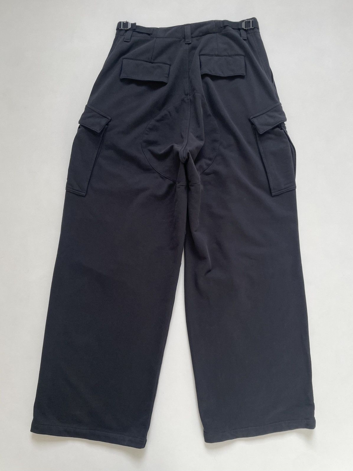Balenciaga 2022 Wide Leg Black Jersey Cargo Pants Size US 34 / EU 50 - 15 Thumbnail