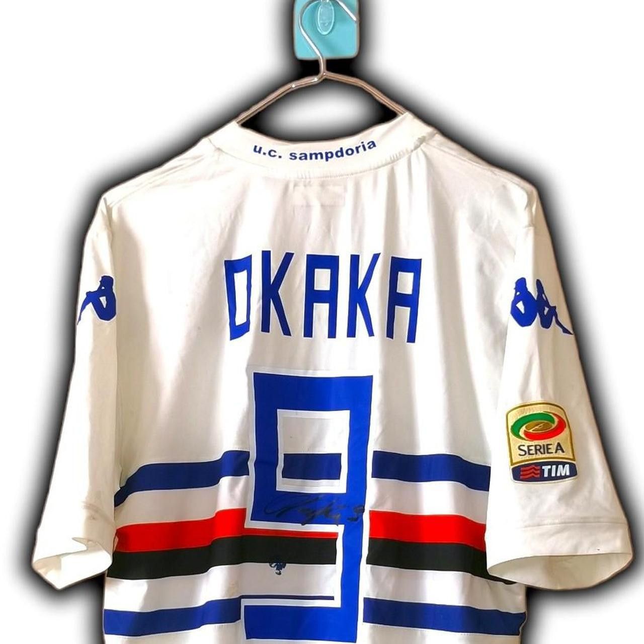 Kappa Match Worn Fc Sampdoria 2012 2013 2014 Signed Autograph Size US XL / EU 56 / 4 - 1 Thumbnail