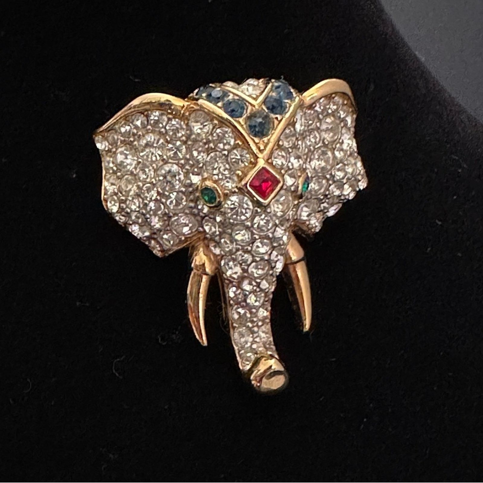Other Vintage D’Orlan Crystal Elephant Brooch Size ONE SIZE - 3 Thumbnail