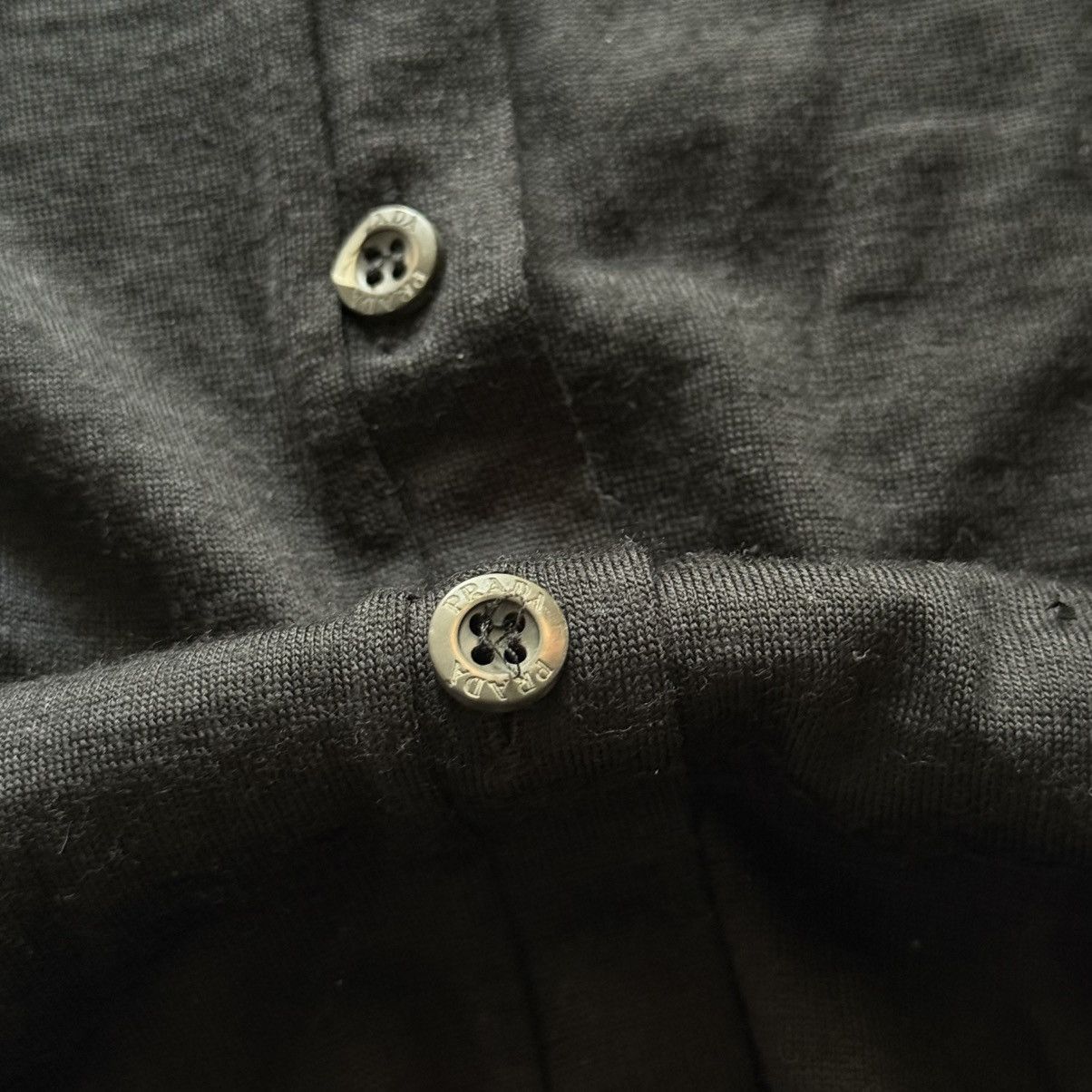 Prada ARCHIVAL Prada SS07 Lana Vergine Wool Button Down Shirt Size XS / US 0-2 / IT 36-38 - 5 Thumbnail