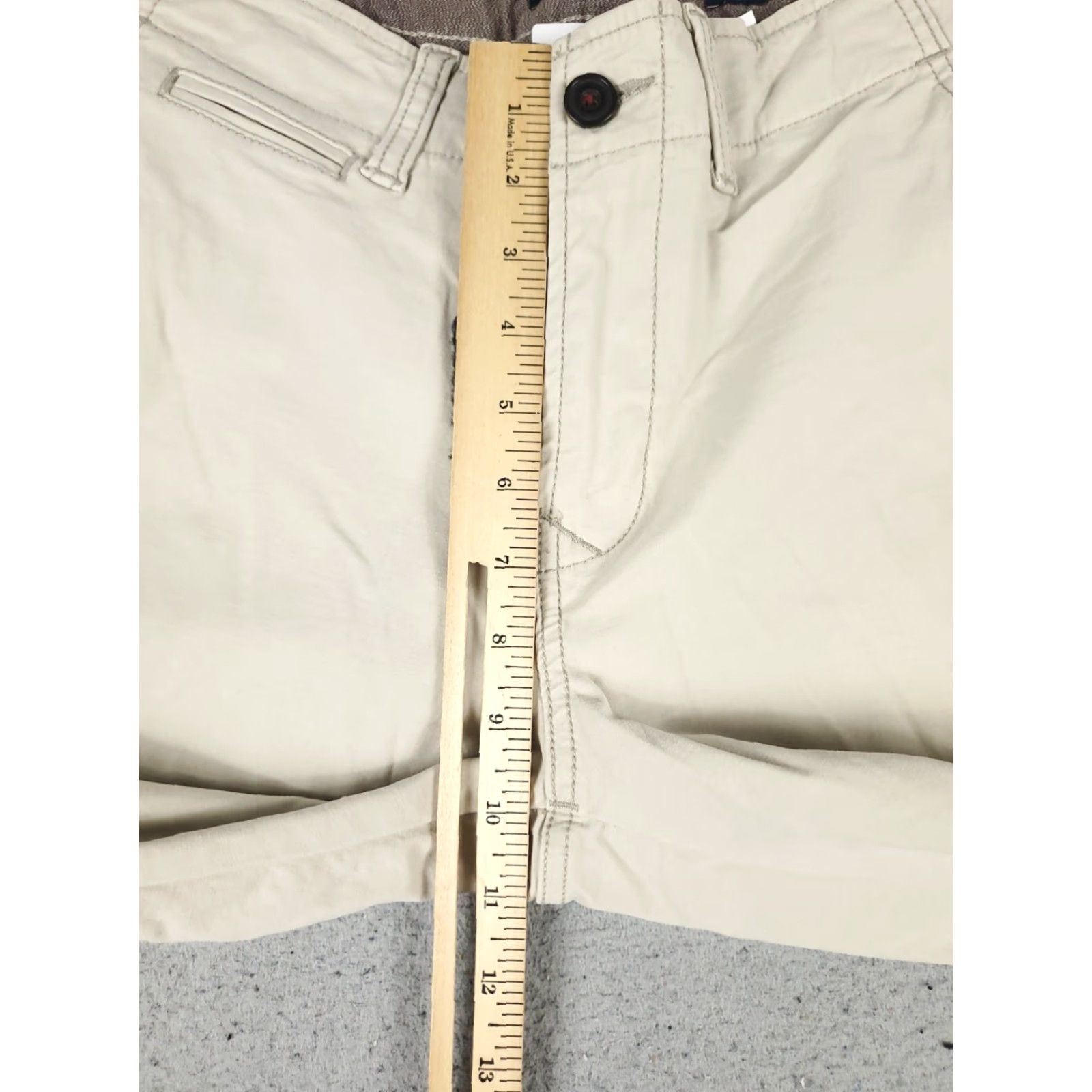 Lucky Brand Lucky Brand Chino Pants Mens 31x31 Beige Straight Regular Fit Trousers Size US 31 - 3 Thumbnail