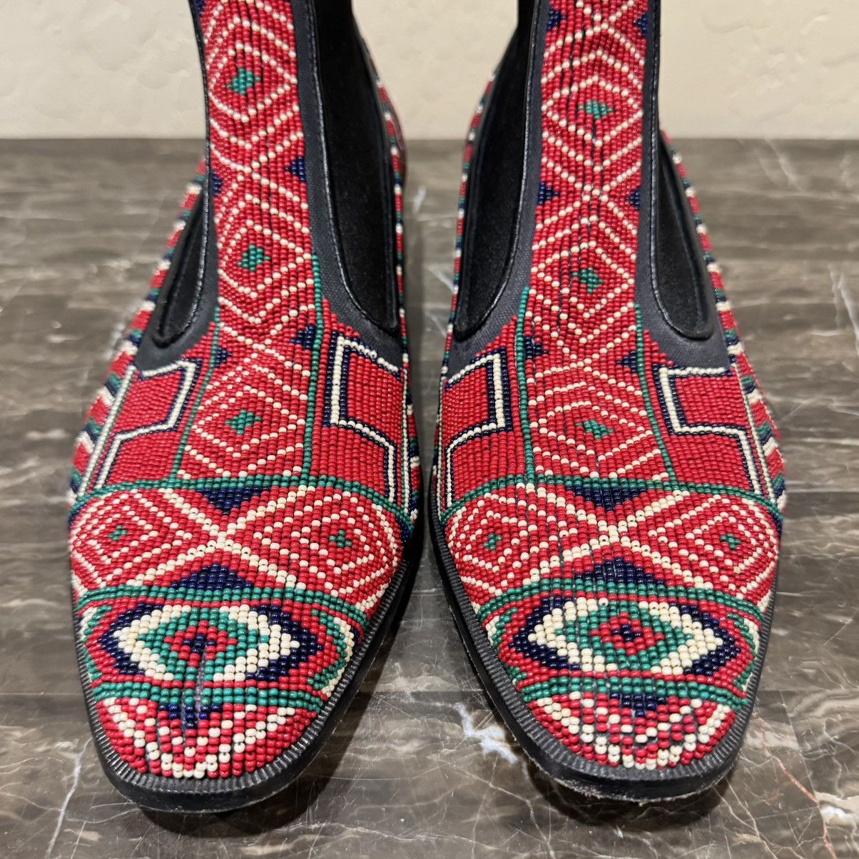 Donald Pliner Donald Pliner Beaded Leather Chelsea Boots Size US 8 / EU 41 - 8 Thumbnail