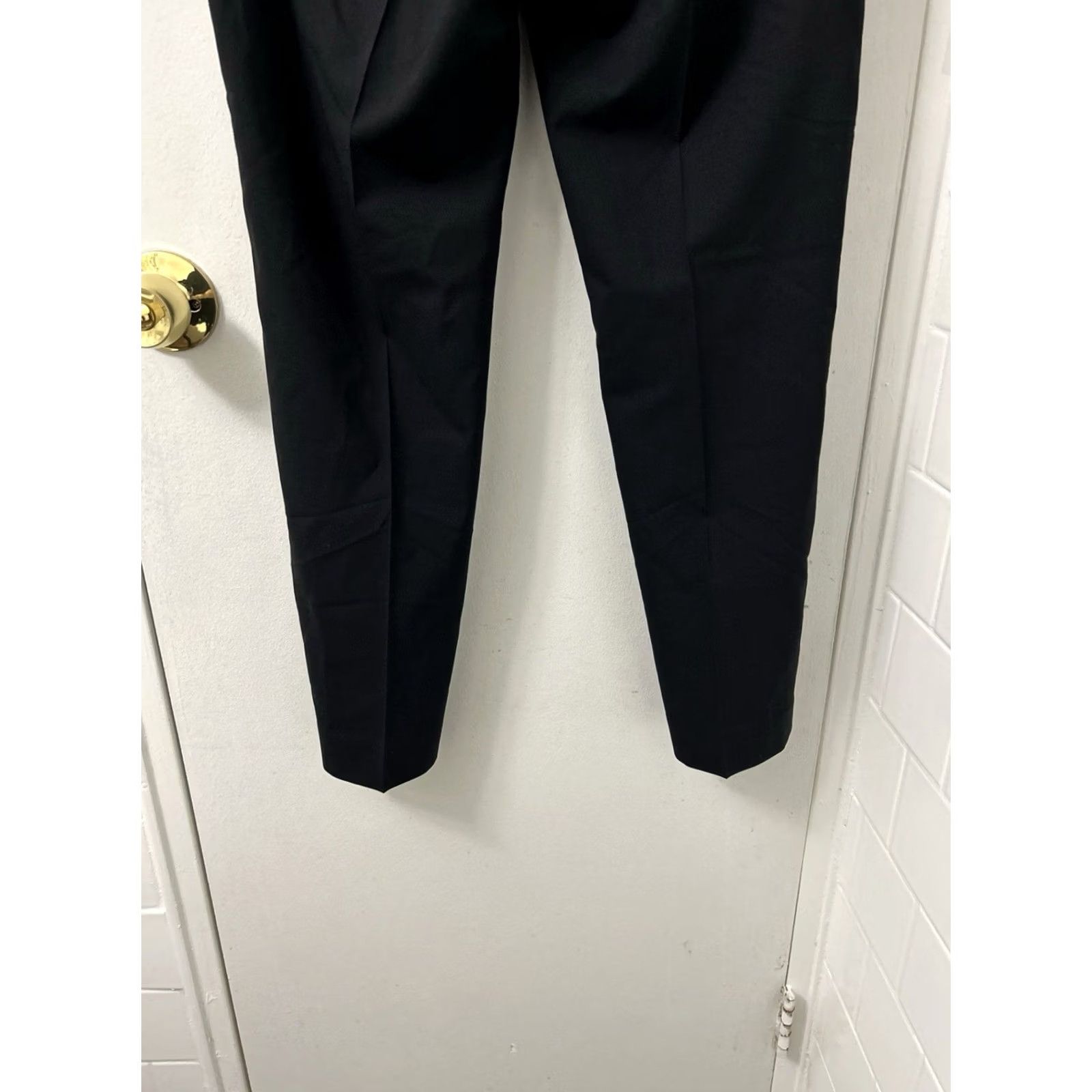Banana Republic Banana Republic Avery Dress Pants Womens 2x26 Black Wool Blend Ankle Straight Slim Wom ens Size 26" / US 2 / IT 38 - 7 Thumbnail
