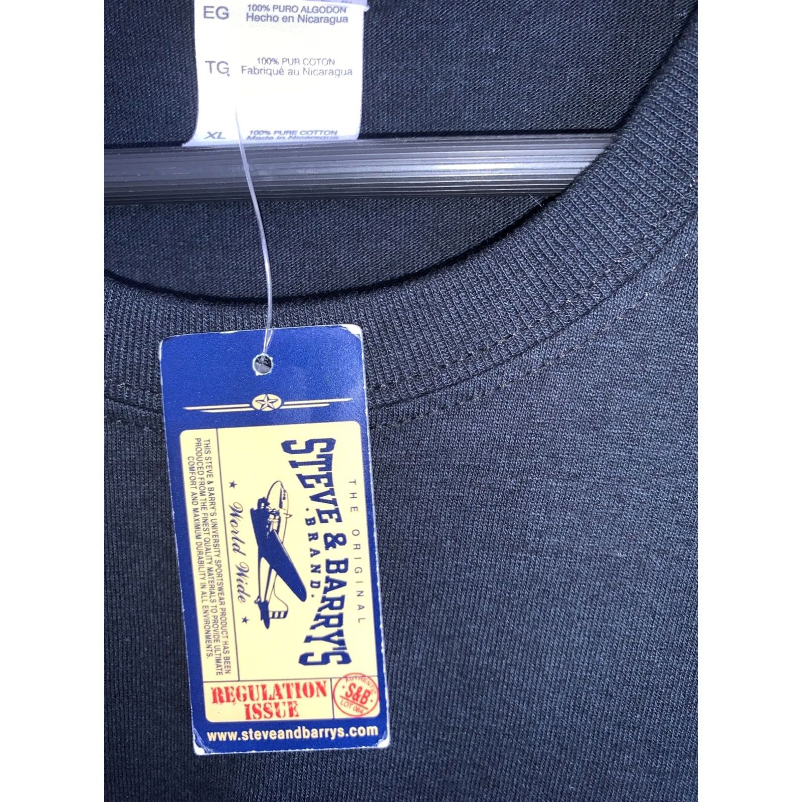 Vintage VINTAGE Steve & Barry’s Funny Graphic Black T Shirt Adult XL NWT Short Sleeve Crew Neck Cotton Blend 90s Size US XL / EU 56 / 4 - 5 Thumbnail