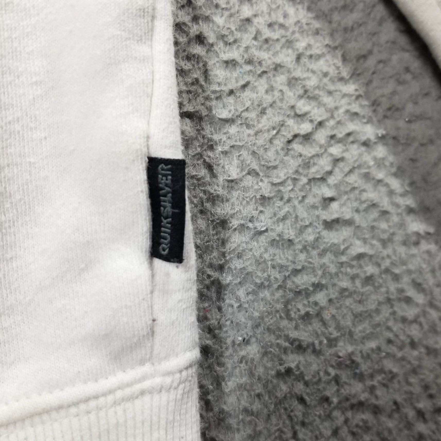 Quiksilver Quiksilver Hoodie Mens Small White Full Zip Green Spell Out Skate Surfer Jacket Size US S / EU 44-46 / 1 - 4 Thumbnail