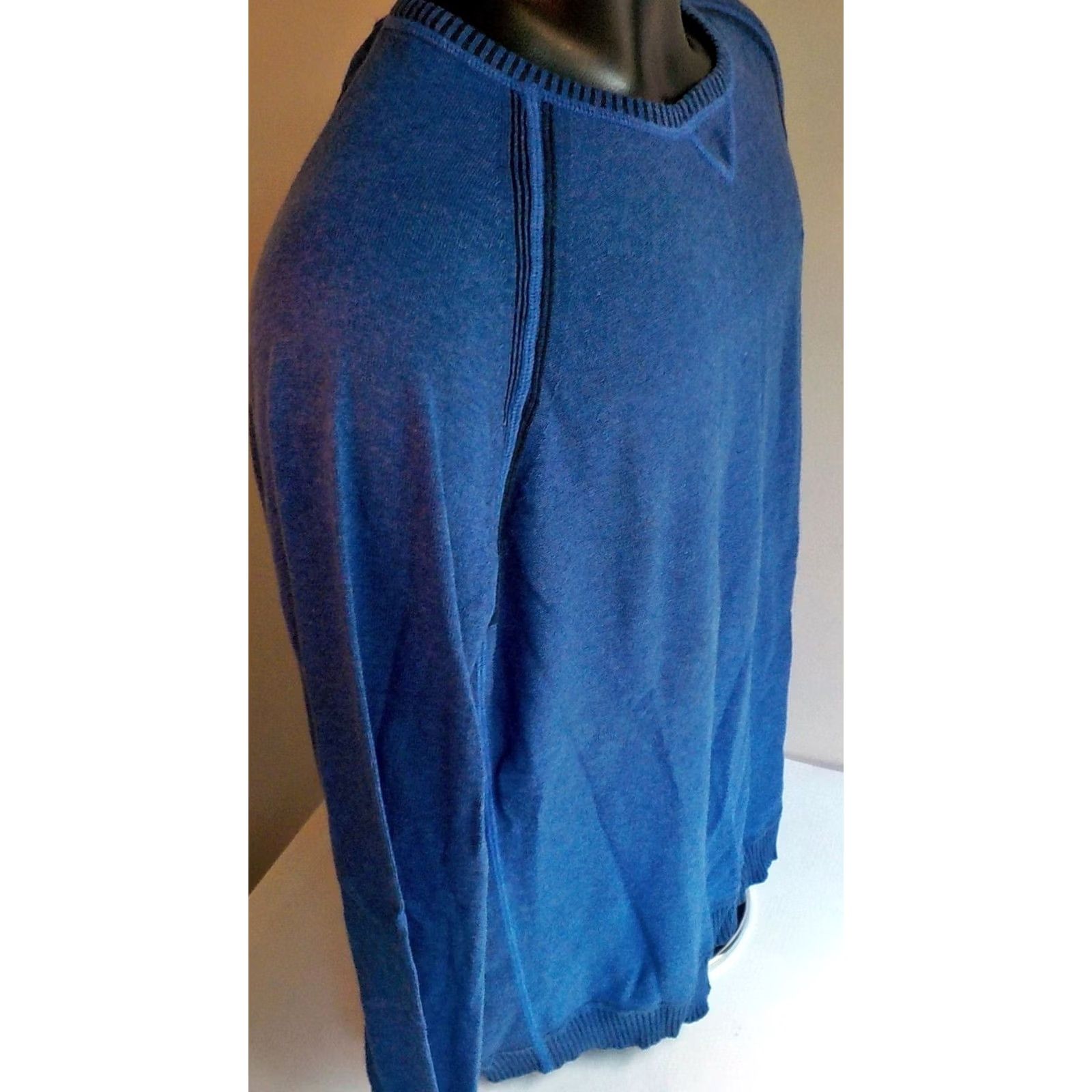 Tommy Bahama Tommy Bahama Sweater Crewneck Blue LARGE 100% Cotton Mens Size US L / EU 52-54 / 3 - 3 Thumbnail