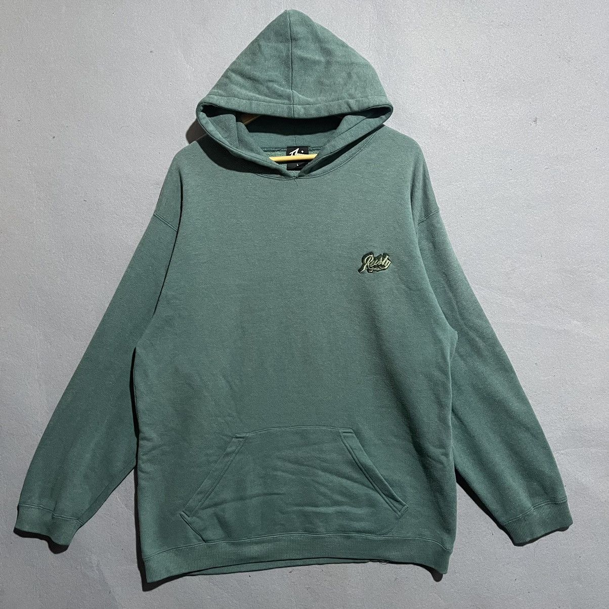 Rusty Vintage Rusty Hoodie Green Made in USA 90s Surf Skate Size US L / EU 52-54 / 3 - 1 Thumbnail