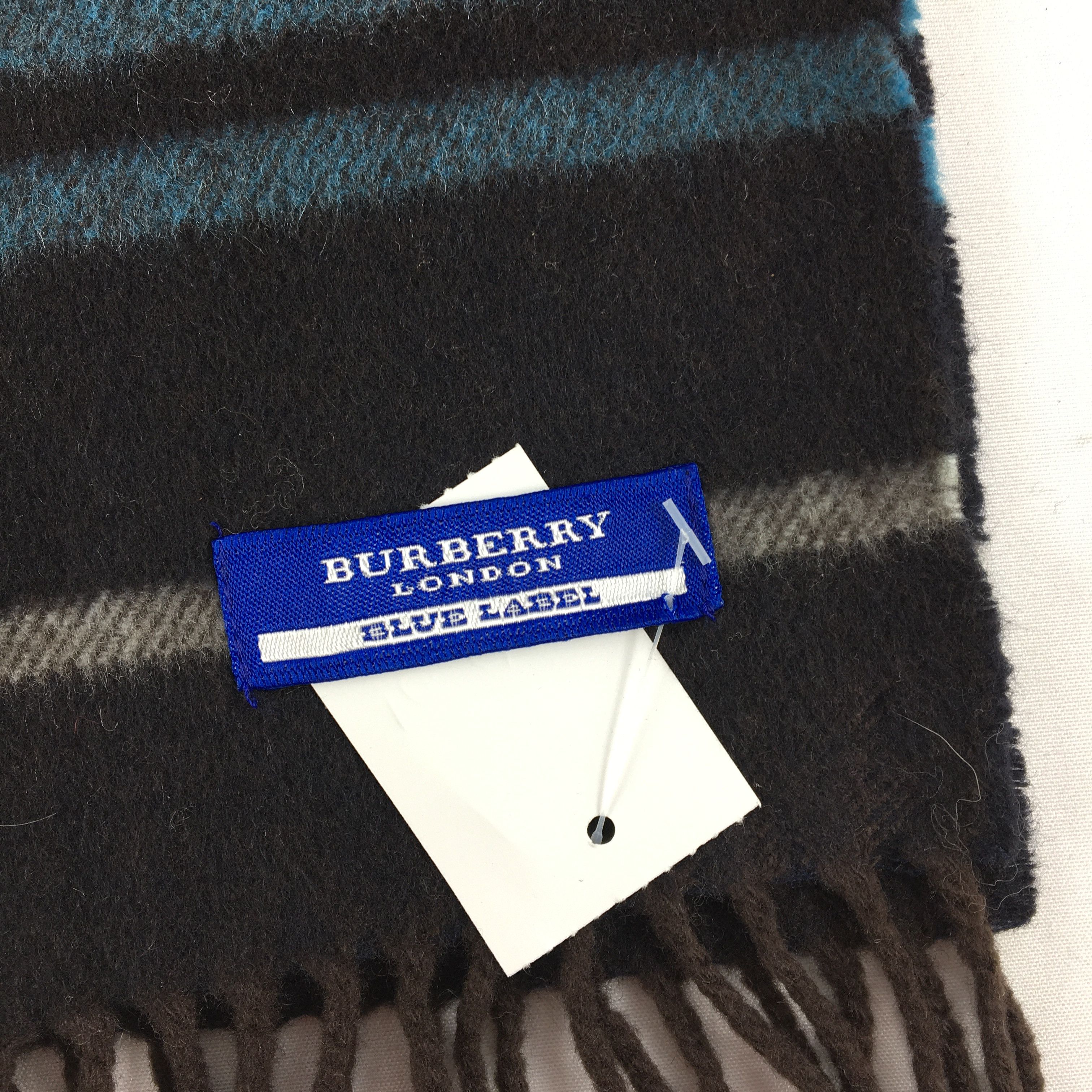 Burberry Vintage Burberry Scarf Muffler Wool Fringe Warmer Scarves Size ONE SIZE - 4 Thumbnail