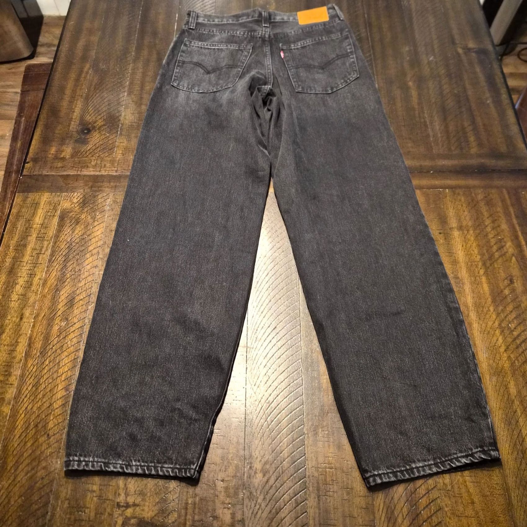 Levi's Levi's Premium Womens Baggy Jeans Size 26 X 31 Black Boho Relaxed Big E G242 Size 26" / US 2 / IT 38 - 6 Thumbnail