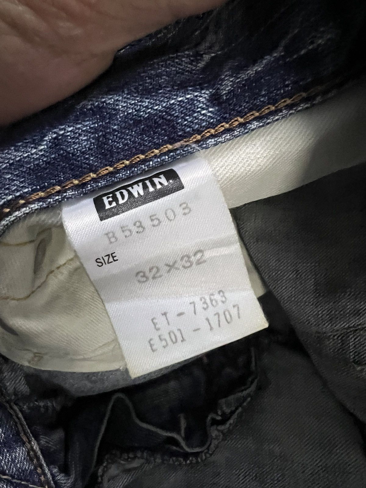 Edwin × If Six Was Nine × Japanese Brand VINTAGE EDWIN 503 BLUE TRIP DISTRESSED JAPAN JEANS Size US 34 / EU 50 - 19 Thumbnail