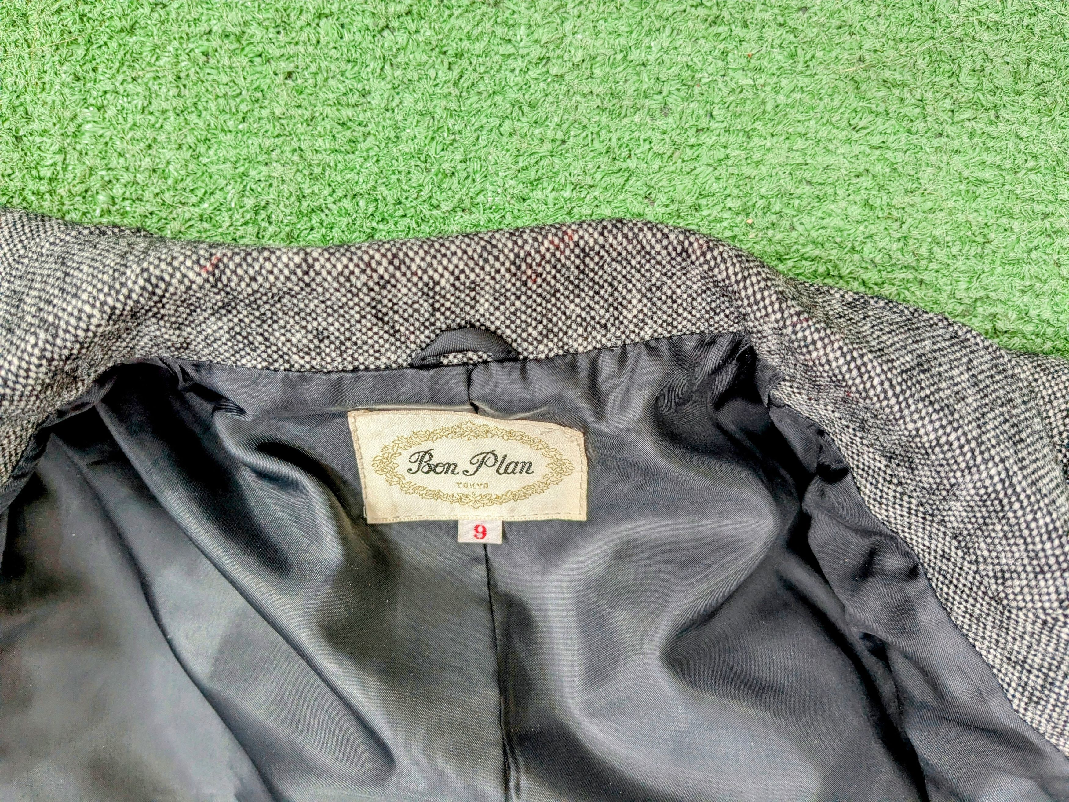 Vintage Vintage Gray Classic 2pc Bon Plan Blazer+Maxi Skirt Suit Size M / US 6-8 / IT 42-44 - 6 Thumbnail