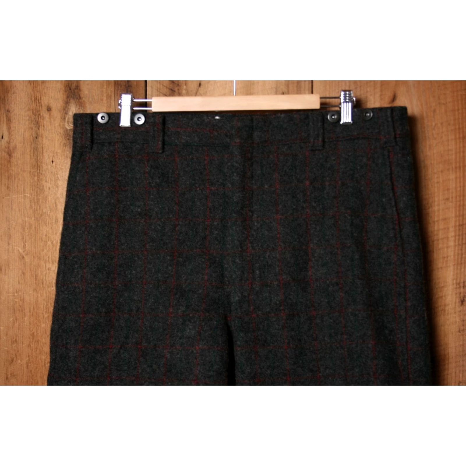 Vintage VINTAGE Woolrich Pants Wool Blend Plaid Hunting Pants 38 Men Regular Gray 1990 Woolrich Mens Hunting Pants Size US 38 / EU 54 - 2 Thumbnail