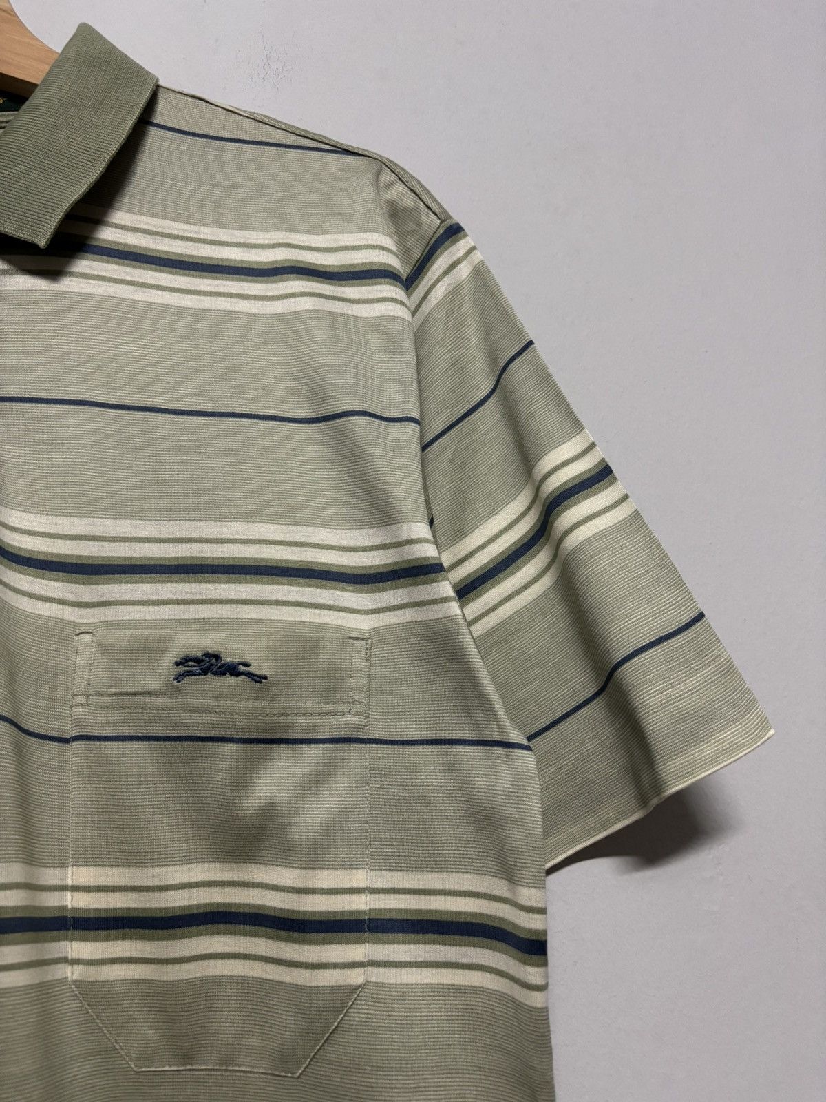 Longchamp Vintage Longchamp Stripe Polo Shirt Size US M / EU 48-50 / 2 - 2 Thumbnail