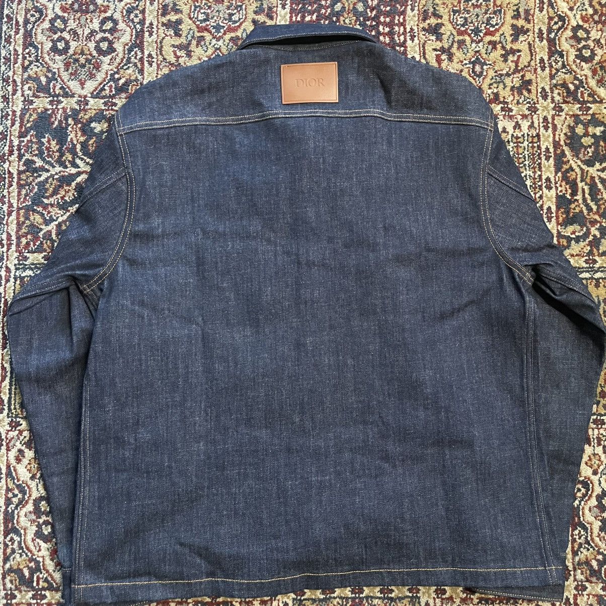 Dior Dior Oblique Overshirt Blue Raw Cotton Denim Size US L / EU 52-54 / 3 - 8 Thumbnail