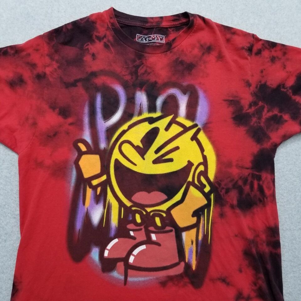 Other Pac Man Shirt Mens Large Red Tie Dye Short Sleeve Size US L / EU 52-54 / 3 - 2 Thumbnail