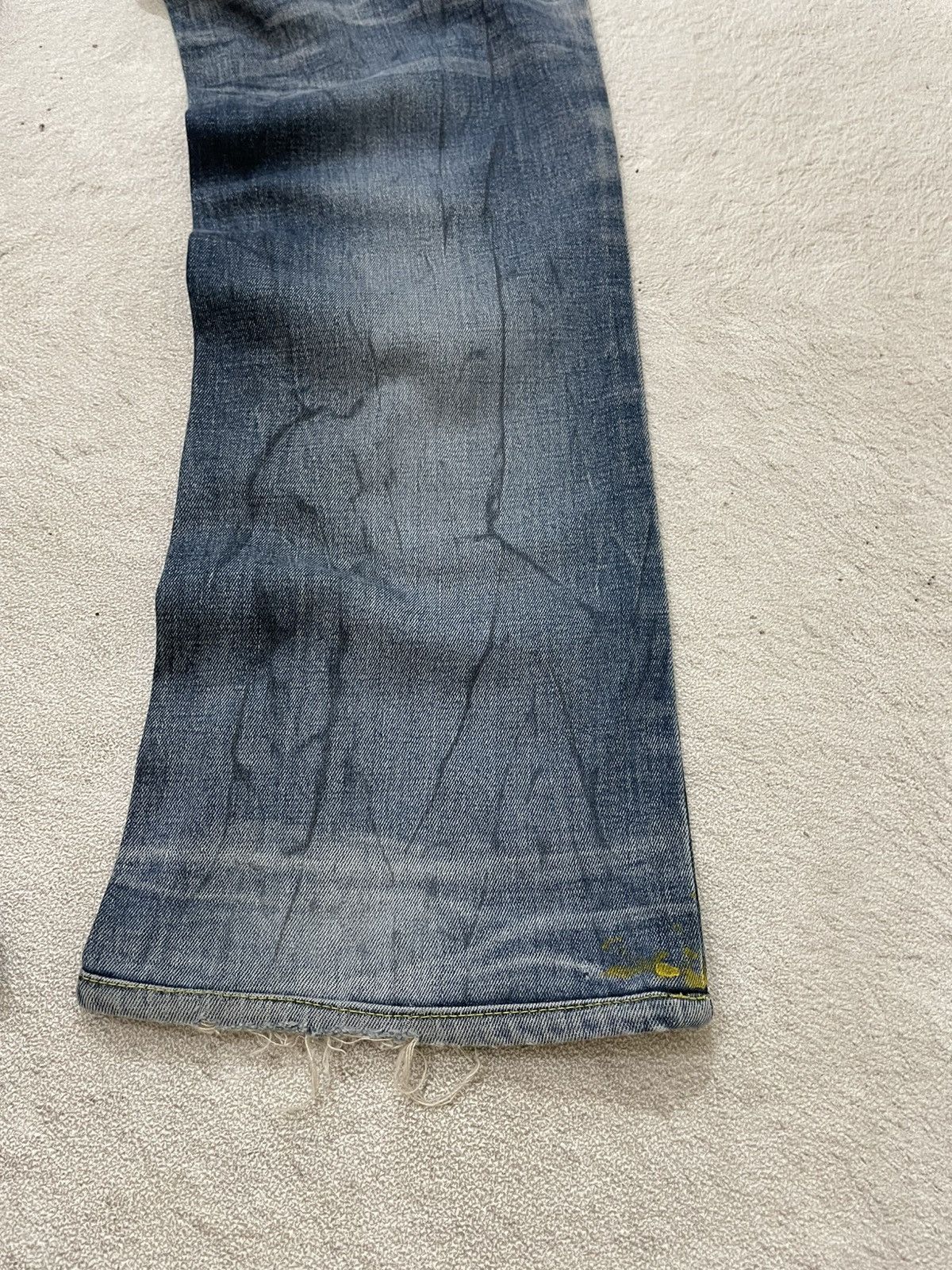 Japanese Brand 2000s Diesel Flare Denim Ripped Jeans Wash Y2K Japan Size US 31 - 9 Thumbnail
