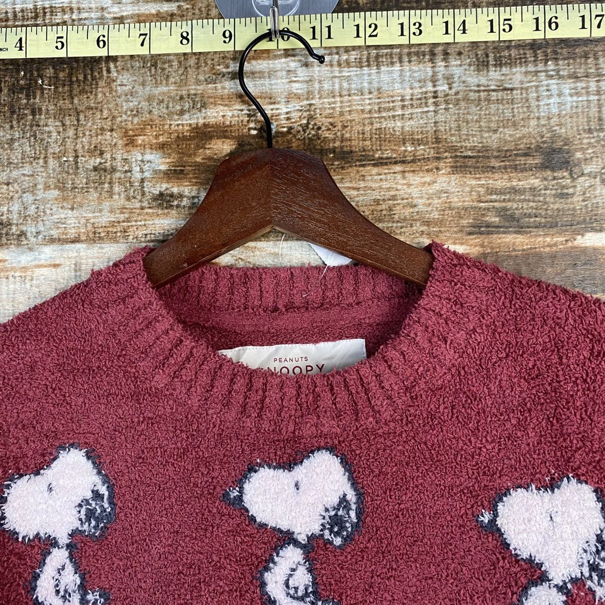 Peanuts DL Peanuts Pique Red Knitwear sweatshirt #C1059 Size M / US 6-8 / IT 42-44 - 4 Thumbnail