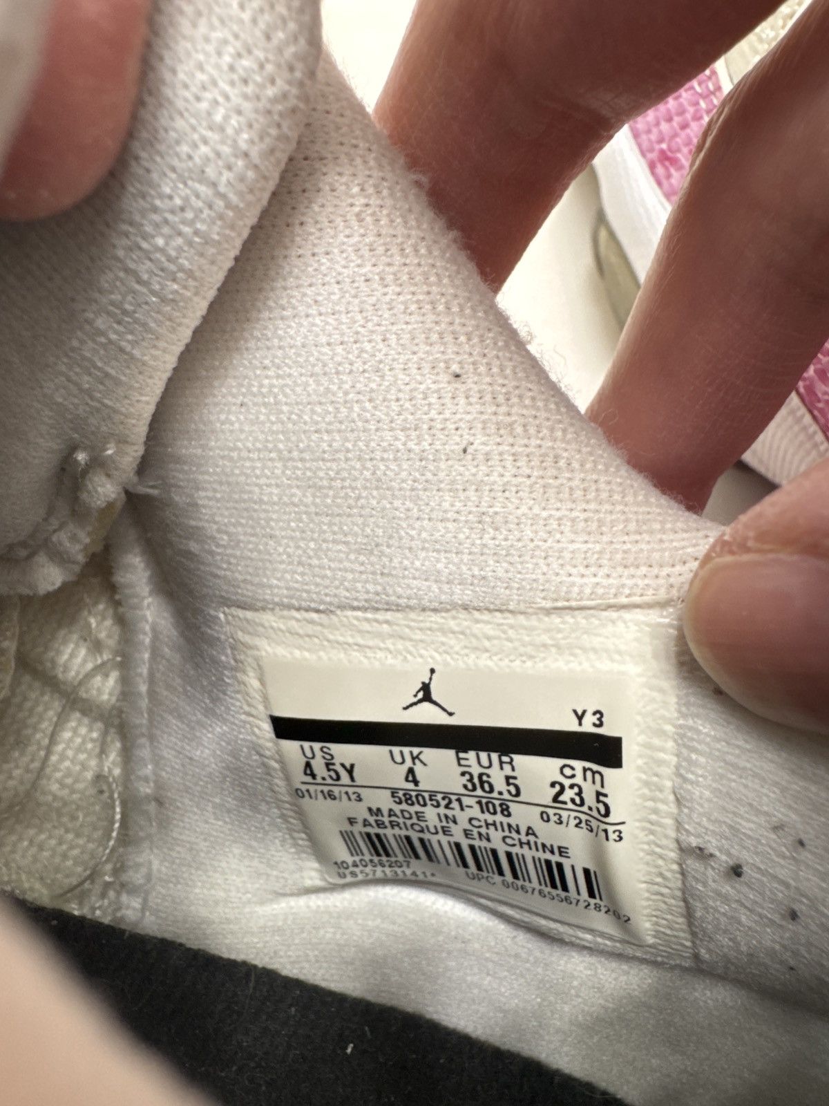 Nike Air Jordan 11s Pink Snakeskin Size US 4.5 / IT 34.5 - 3 Thumbnail