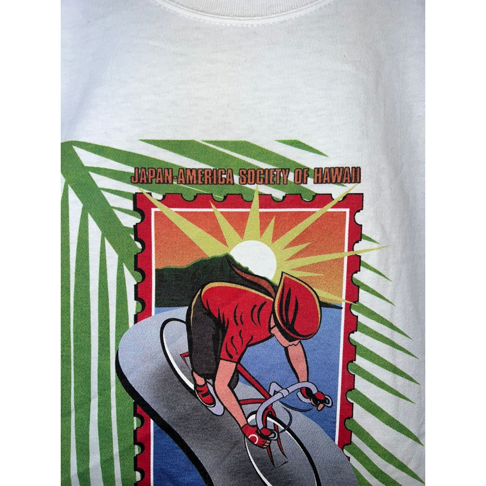 Fruit Of The Loom vintage Hawaii Biking Shirt Honolulu Ride Japan America 2XL Size US XXL / EU 58 / 5 - 3 Thumbnail