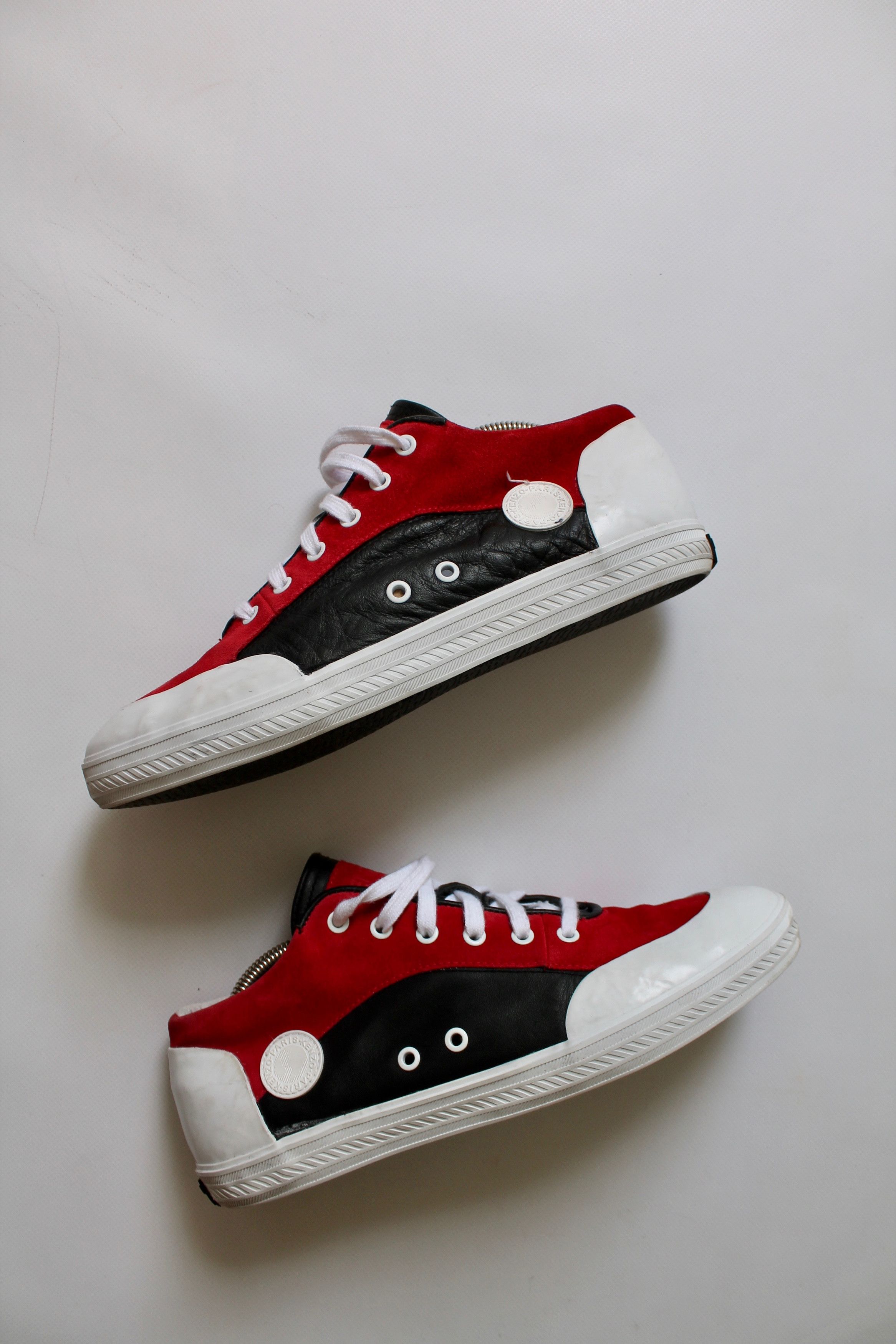 Kenzo KENZO Paris Leather Suede sneakers Size US 10 / EU 43 - 1 Thumbnail