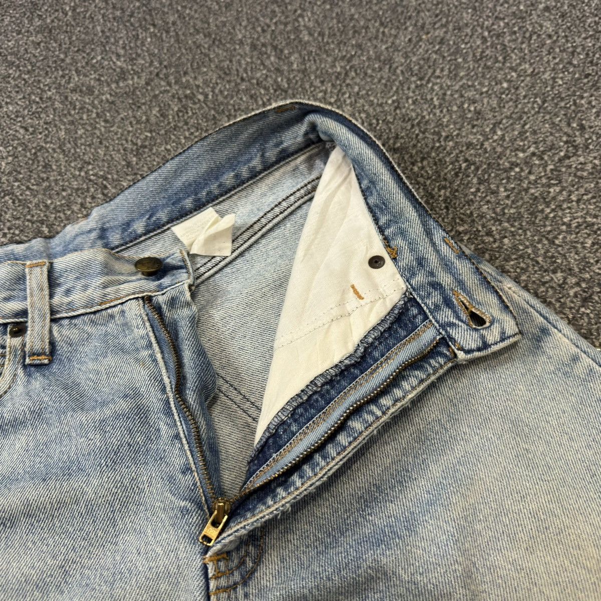 Armani Vintage 90s Armani Dirty Wash Metal Logo Jeans Amiri Style Size US 28 / EU 44 - 12 Thumbnail
