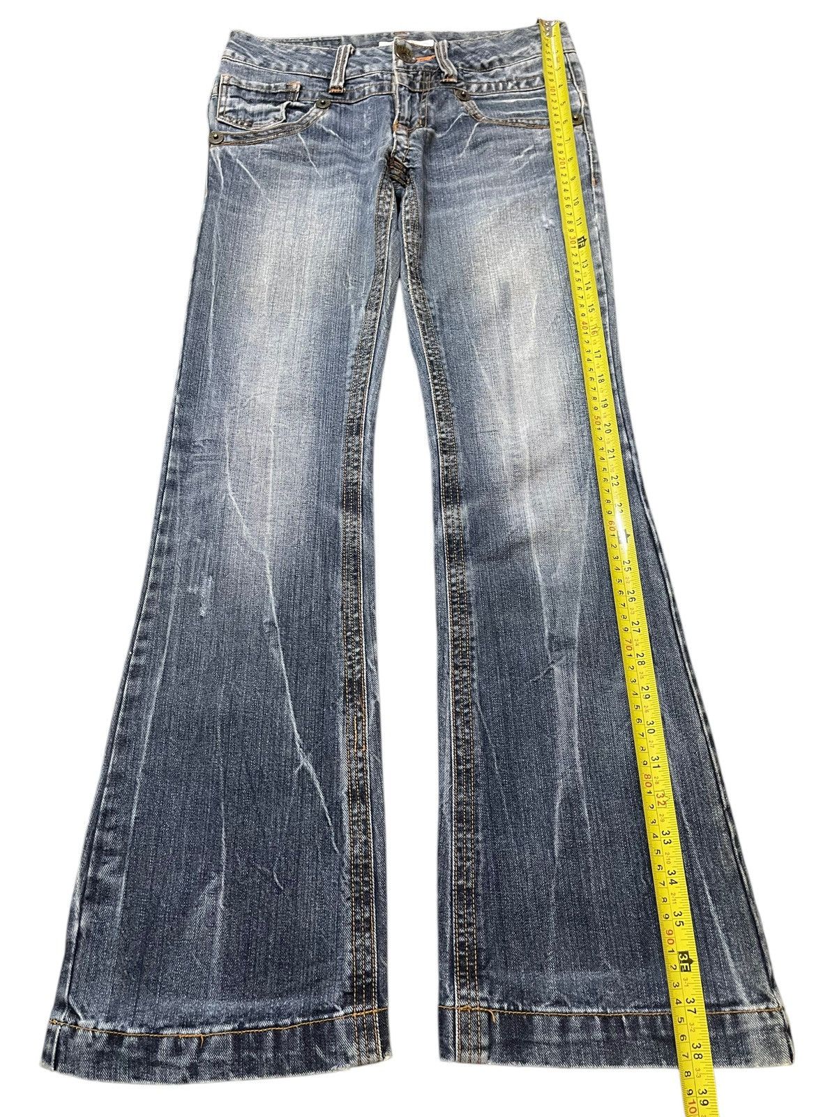 Hysteric Glamour Vintage Japanese Brand Faded Wash Style Flare Jeans Size US 29 - 12 Thumbnail