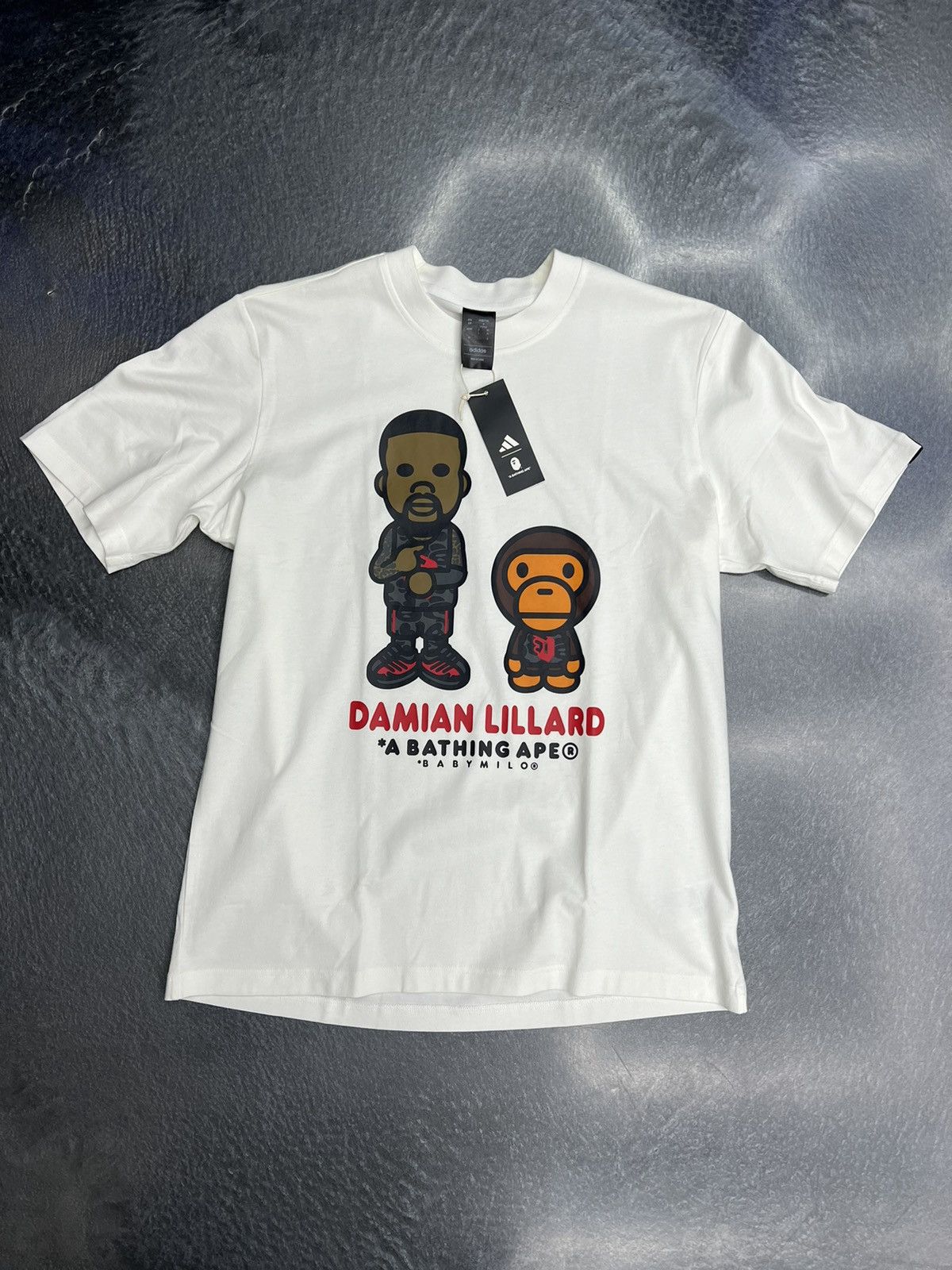 Bape x Adidas Dame Baby Milo T-Shirt