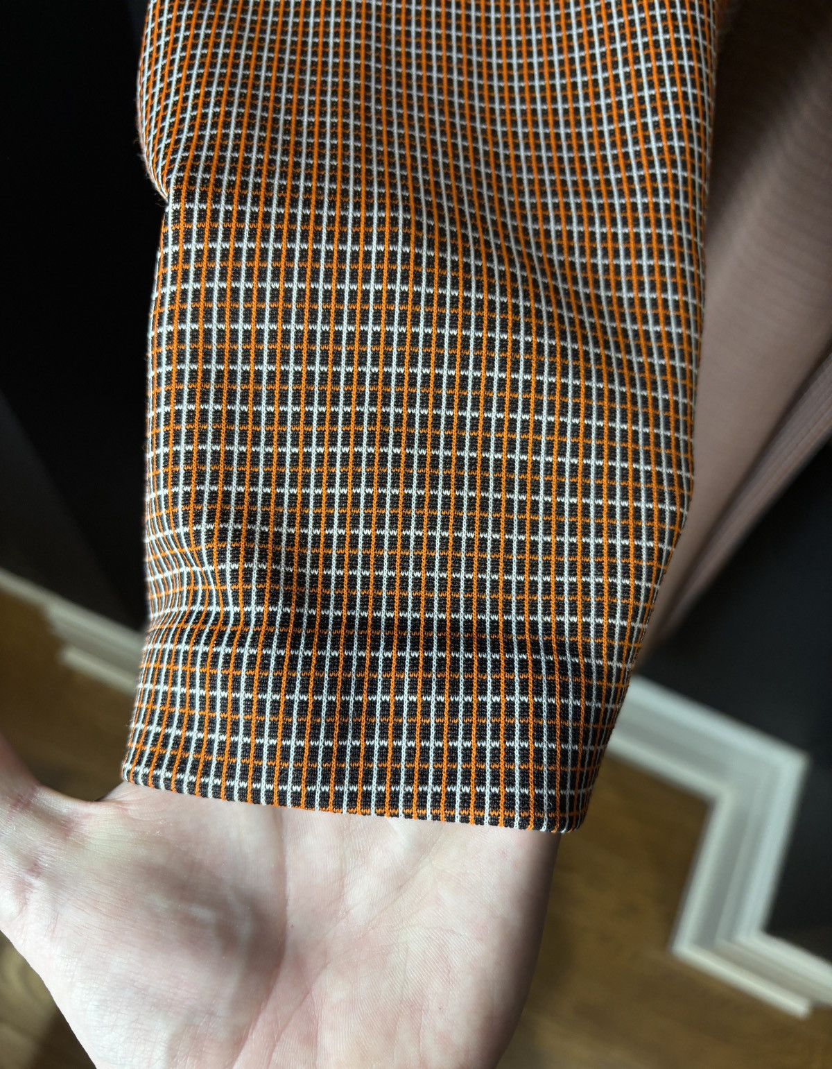 Vintage 1970s Vintage Robe Long Belted House Coat Plaid Polyester Size US L / EU 52-54 / 3 - 6 Thumbnail