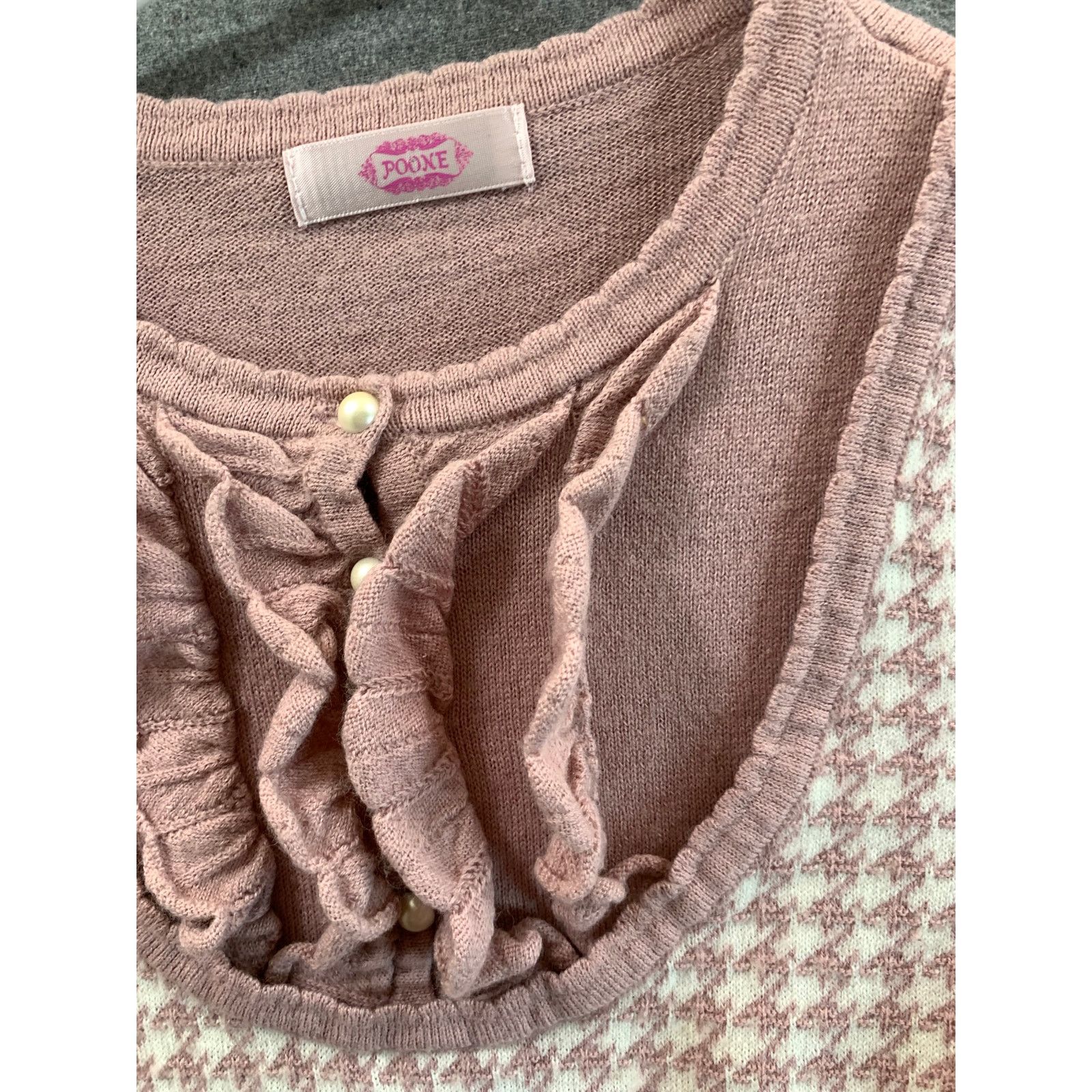 Other POONE Sweater Womens Size Small Pink Long Sleeve Size S / US 4 / IT 40 - 3 Thumbnail