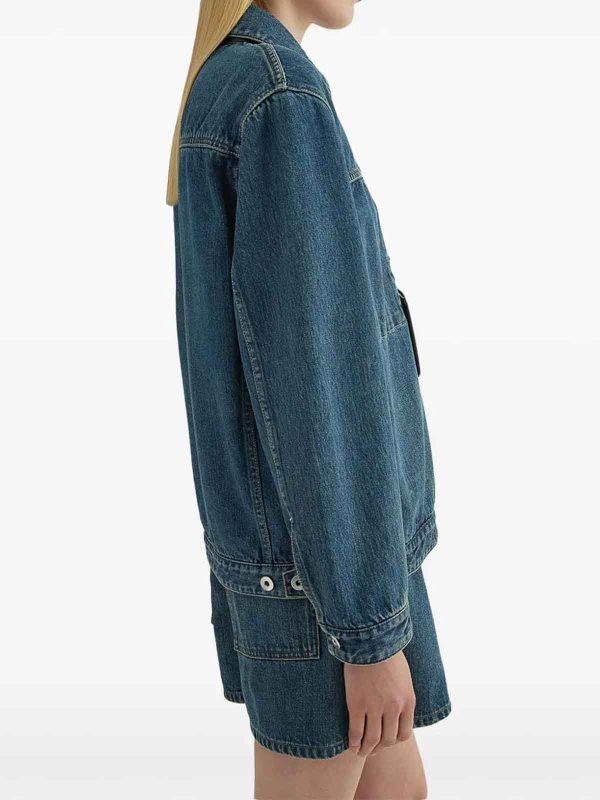Jil Sander o1loc1c0426 Denim Jacket in Blue Size L / US 10 / IT 46 - 3 Thumbnail