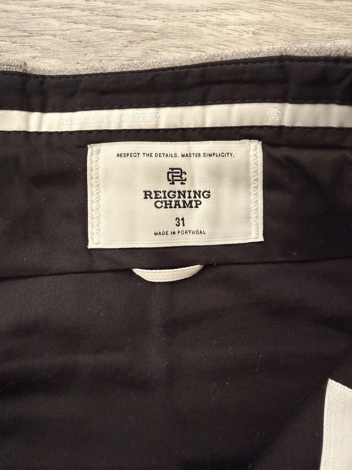 Reigning Champ Reigning Champ - Wool Flannel Ivy Trouser Gray Pants Size US 31 - 3 Thumbnail