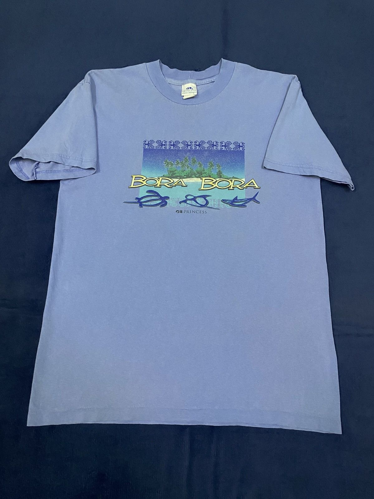 Vintage Vintage 90s Bora Bora Island Tee Size US XL / EU 56 / 4 - 2 Thumbnail