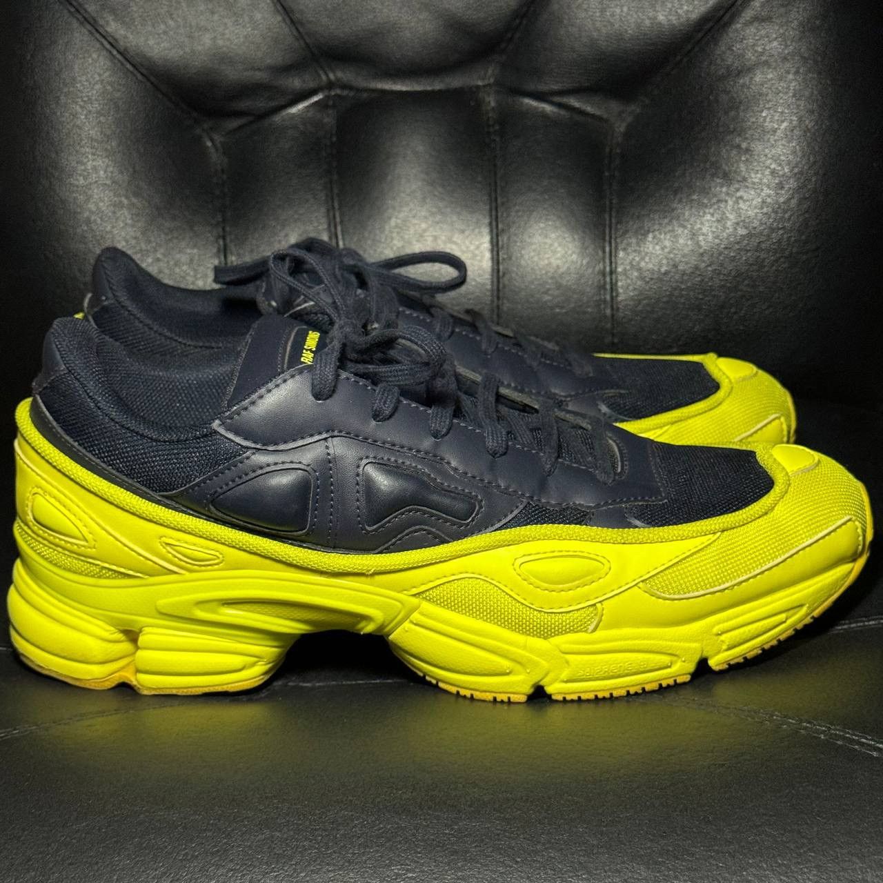 Adidas × Raf Simons 12,5us Adidas Raf Simons Ozweego Yellow Sneakers Size US 12.5 / EU 45-46 - 1 Thumbnail