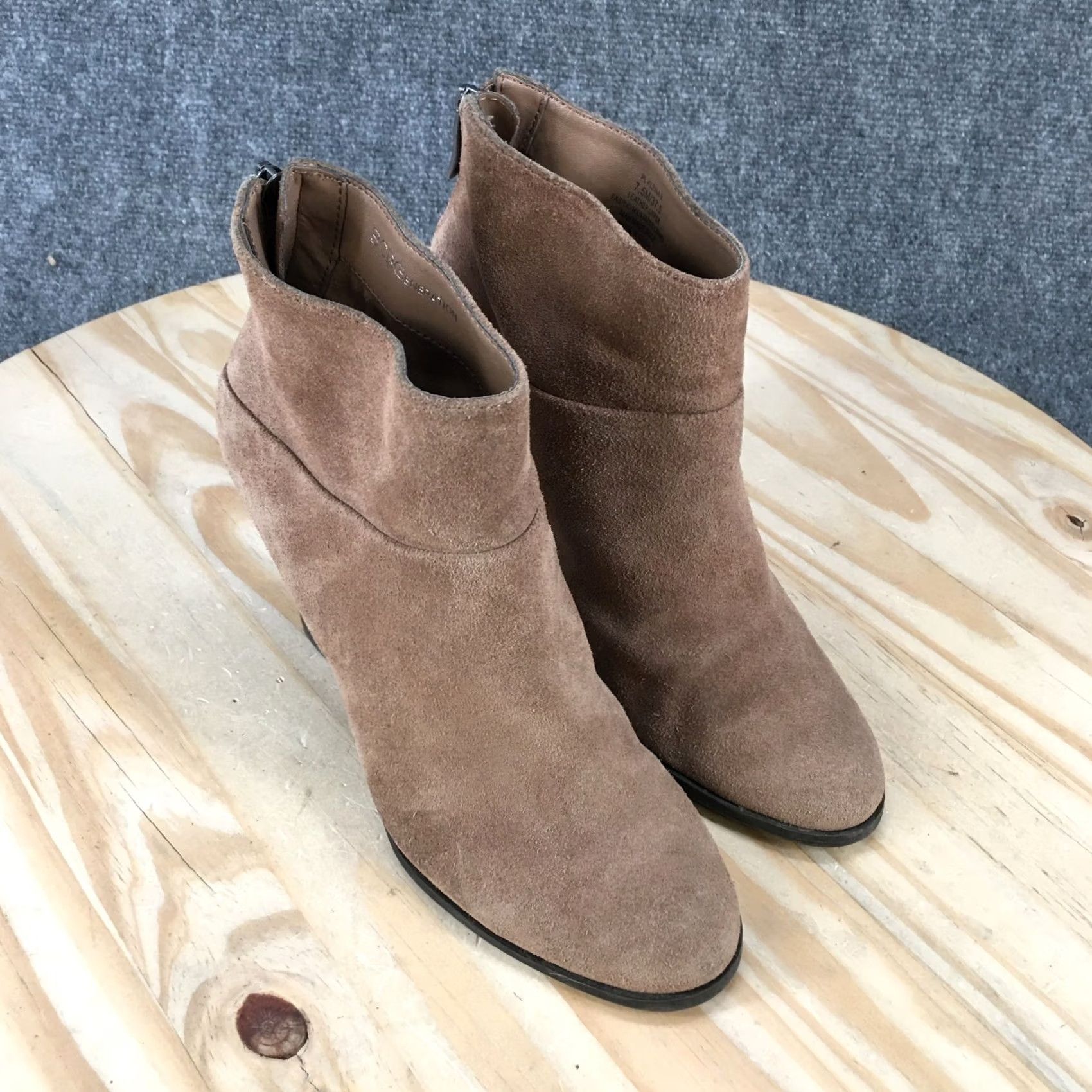 BCBGeneration BCBGeneration Boots Womens 7.5 M Tan Kleina Ankle Booties Leather Zip Lace Up Boots Size US 8 / IT 38 - 3 Thumbnail