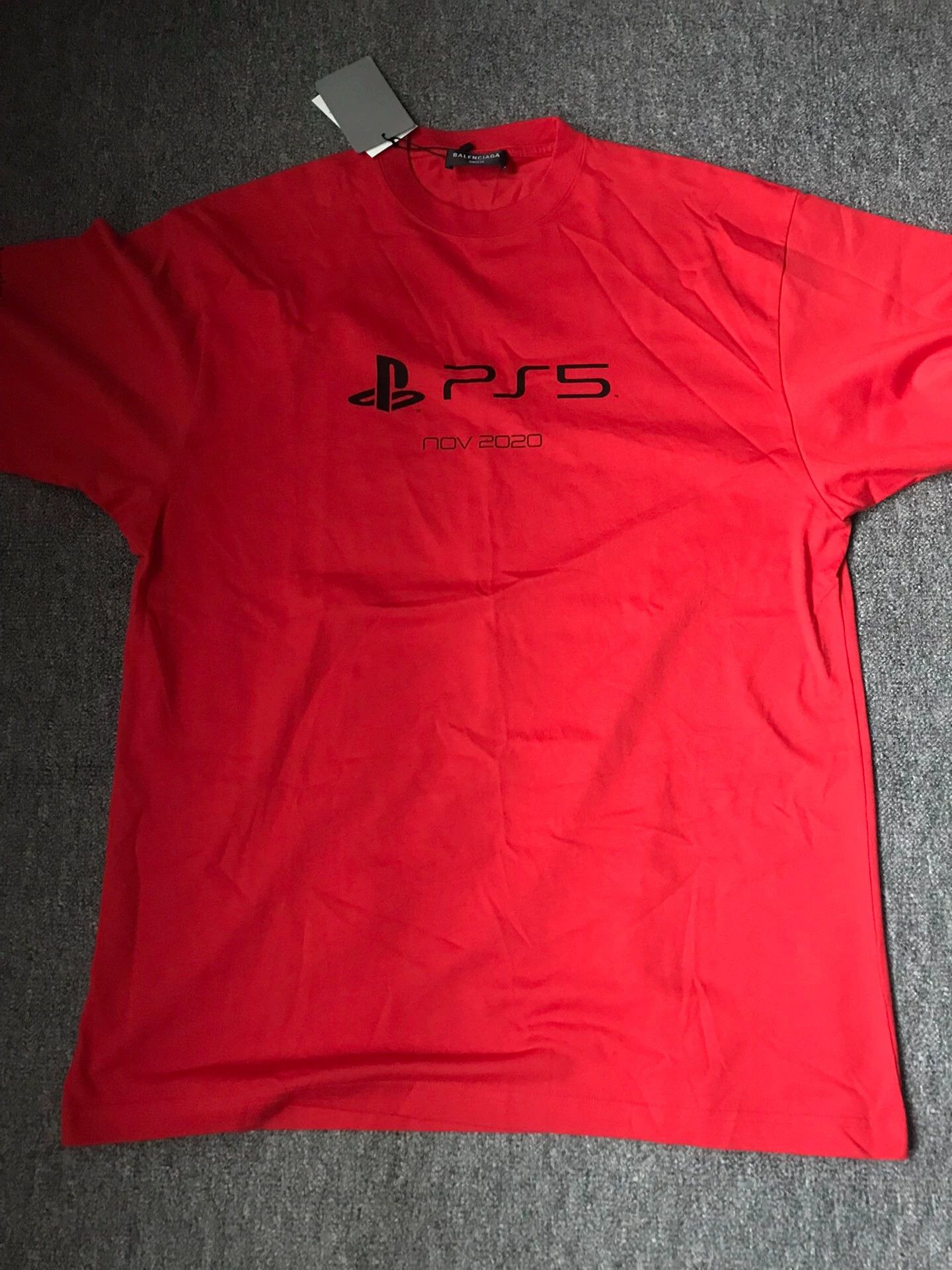 Balenciaga Balenciaga x PlayStation OS Cotton SS Tee XXS Size US XXS / EU 40 - 3 Thumbnail