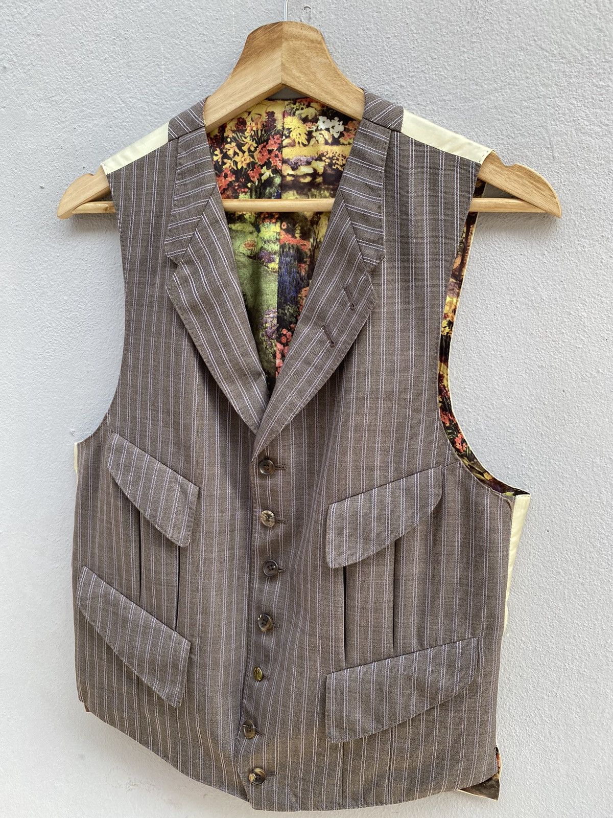 Paul Smith PAUL SMITH Collection Rare Design Vest Size US M / EU 48-50 / 2 - 2 Thumbnail
