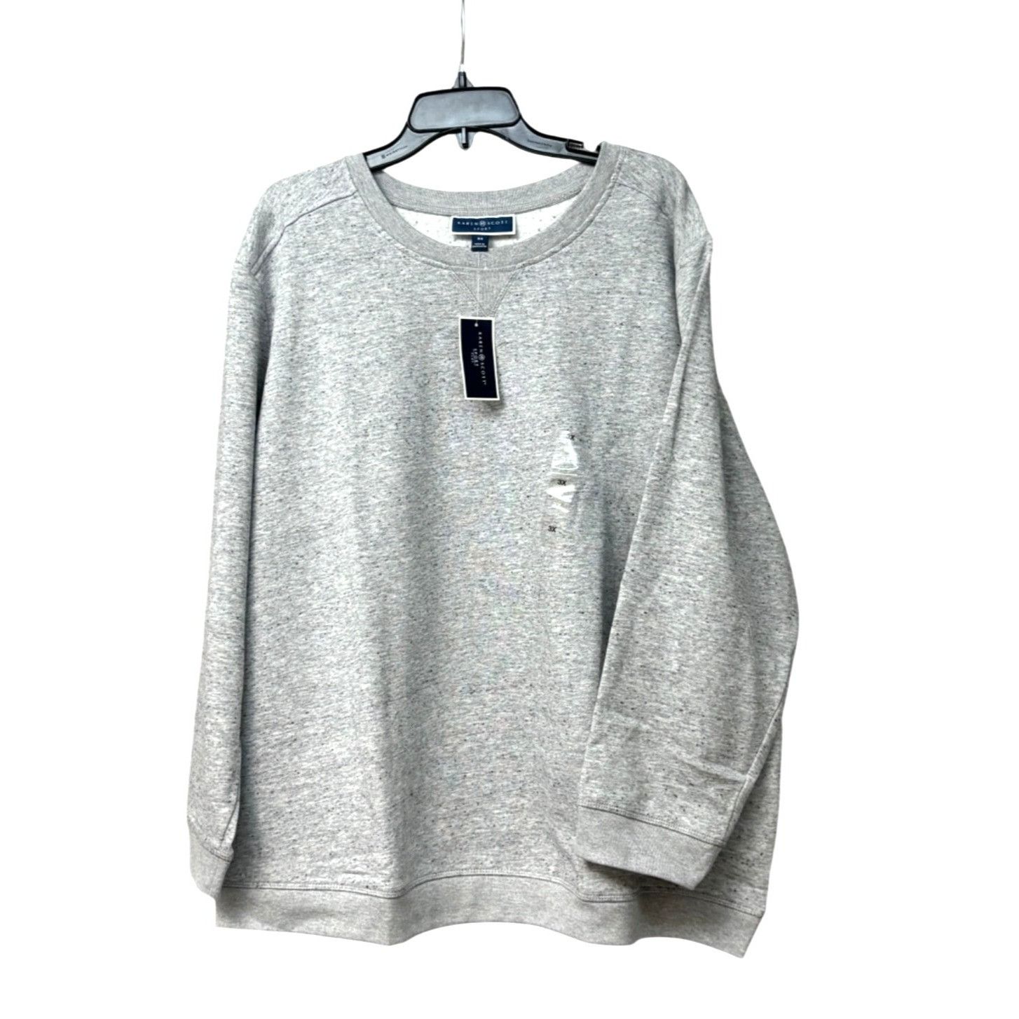 Other Karen Scott Plus Size Crewneck Sweatshirt, Smoke Gray Heathe Size ONE SIZE - 2 Thumbnail