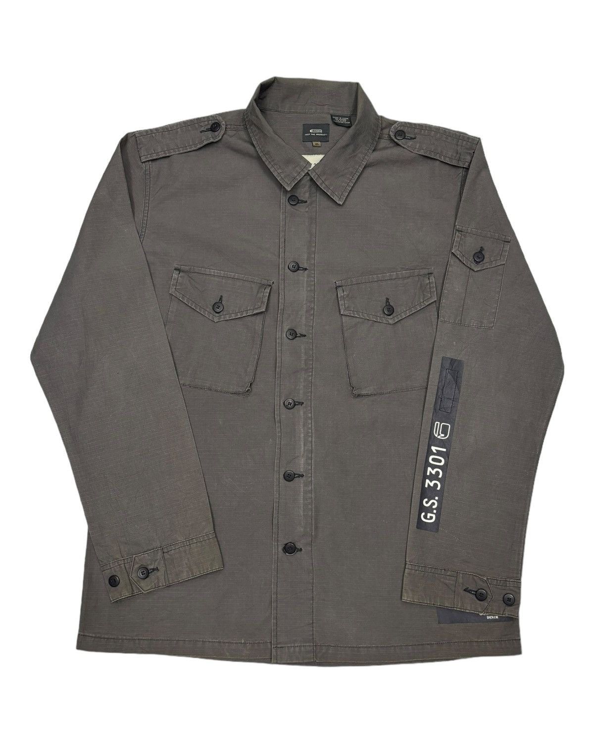 Kapital G-STAR RAW MILITARY POCKET BUTTON SHIRT Size US M / EU 48-50 / 2 - 2 Thumbnail