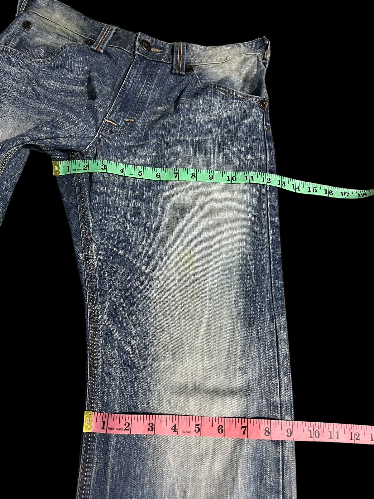 Edwin × If Six Was Nine × Le Grande Bleu (L.G.B.) 💥BAGGY💥EDWIN EXCLUSIVE VINTAGE WASHED FADED JEANS Size US 32 / EU 48 - 17 Thumbnail