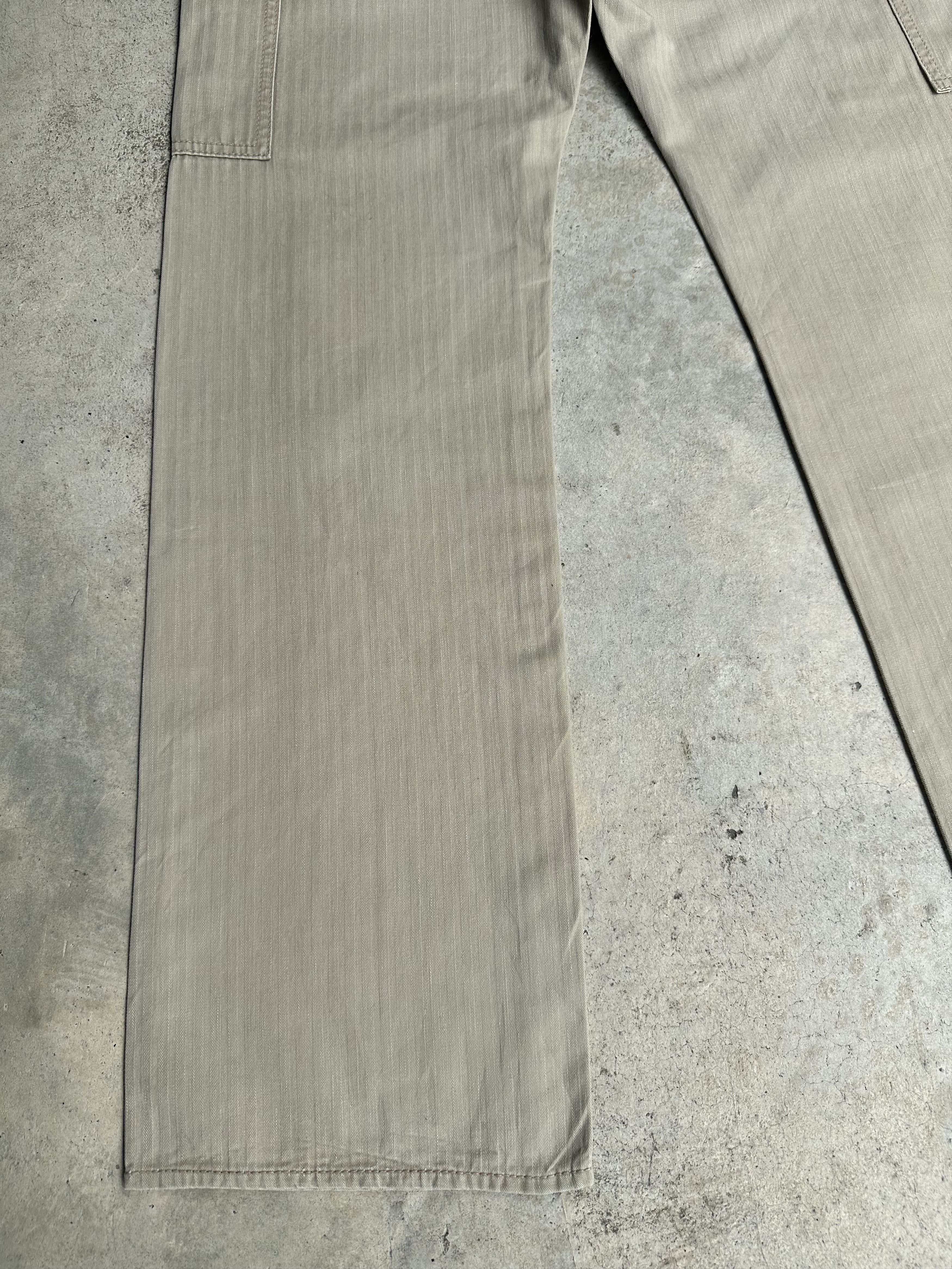 Freewheelers Japanese Brand R.J.B Herringbone Twill Cargo Trousers Pants Size US 30 / EU 46 - 14 Thumbnail