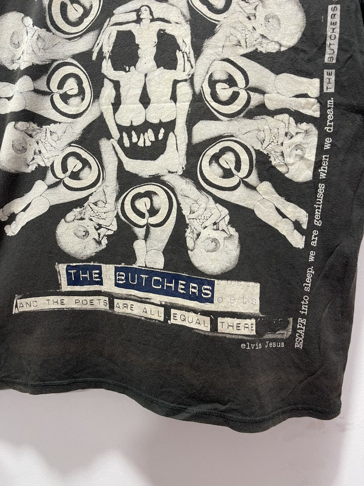 Vintage ELVIS JESUS THE BUTCHERS HUMAN TSHIRT Y2K Size US S / EU 44-46 / 1 - 4 Thumbnail