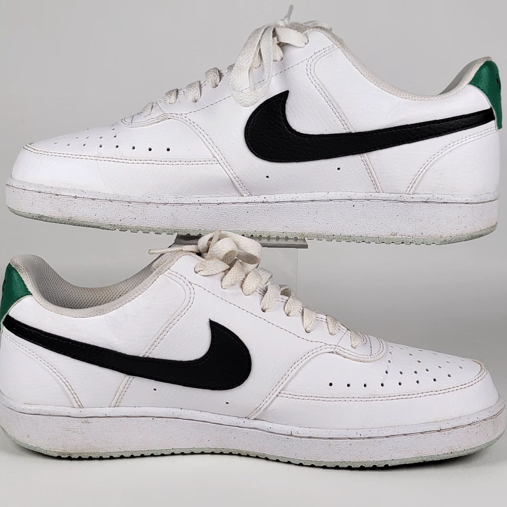 Nike Nike Court Vision Low Lifestyle Sneakers White/Black DH2987-110 Mens 10.5 Shoes Sneaker Casual Workwear Lifestyle 2023 Mens Size US 11 / EU 44 - 4 Thumbnail