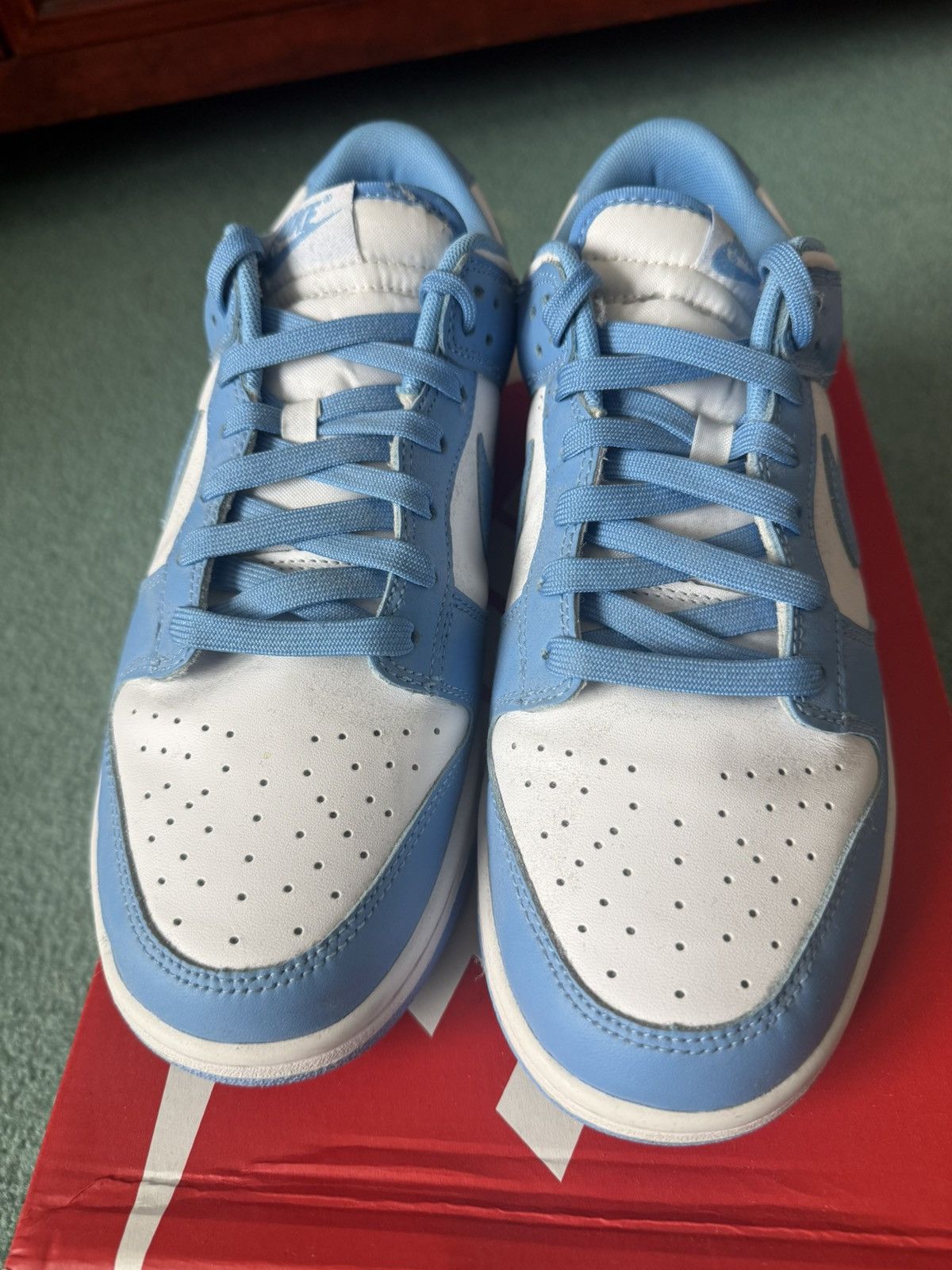 Nike Nike Dunk Low UNC Powder Blue Size US 10 / EU 43 - 4 Thumbnail