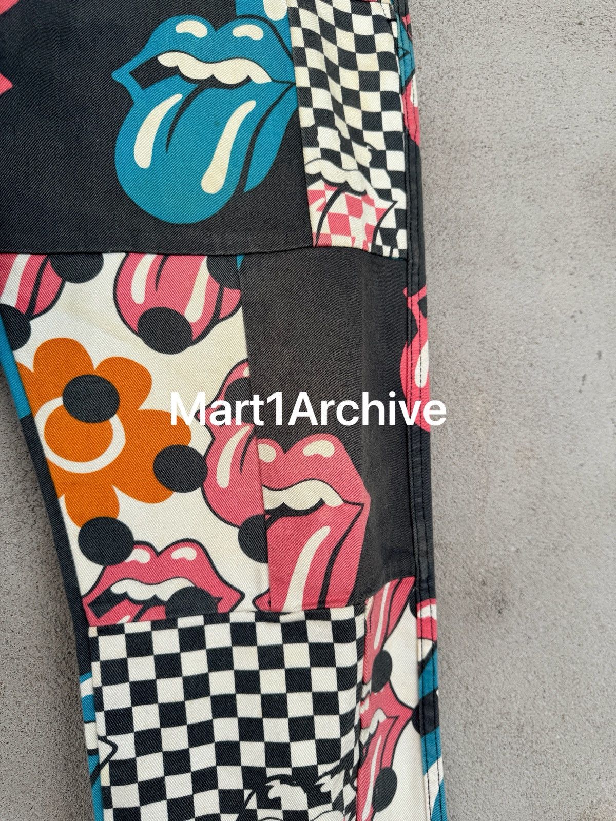 Comme des Garcons Comme Des Garçons 06SS Homme Plus Rolling Stones Print Pants Size US 32 / EU 48 - 3 Thumbnail