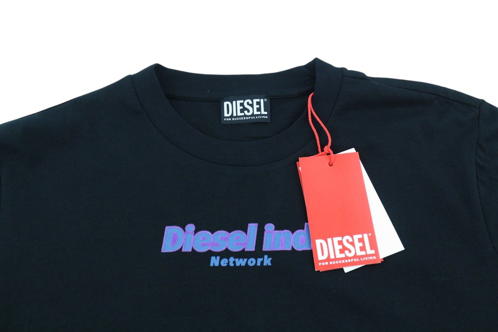 Diesel T-JUST-LS-E4 M Black Tricot Printed T-Shirt 41000 Size US M / EU 48-50 / 2 - 4 Thumbnail