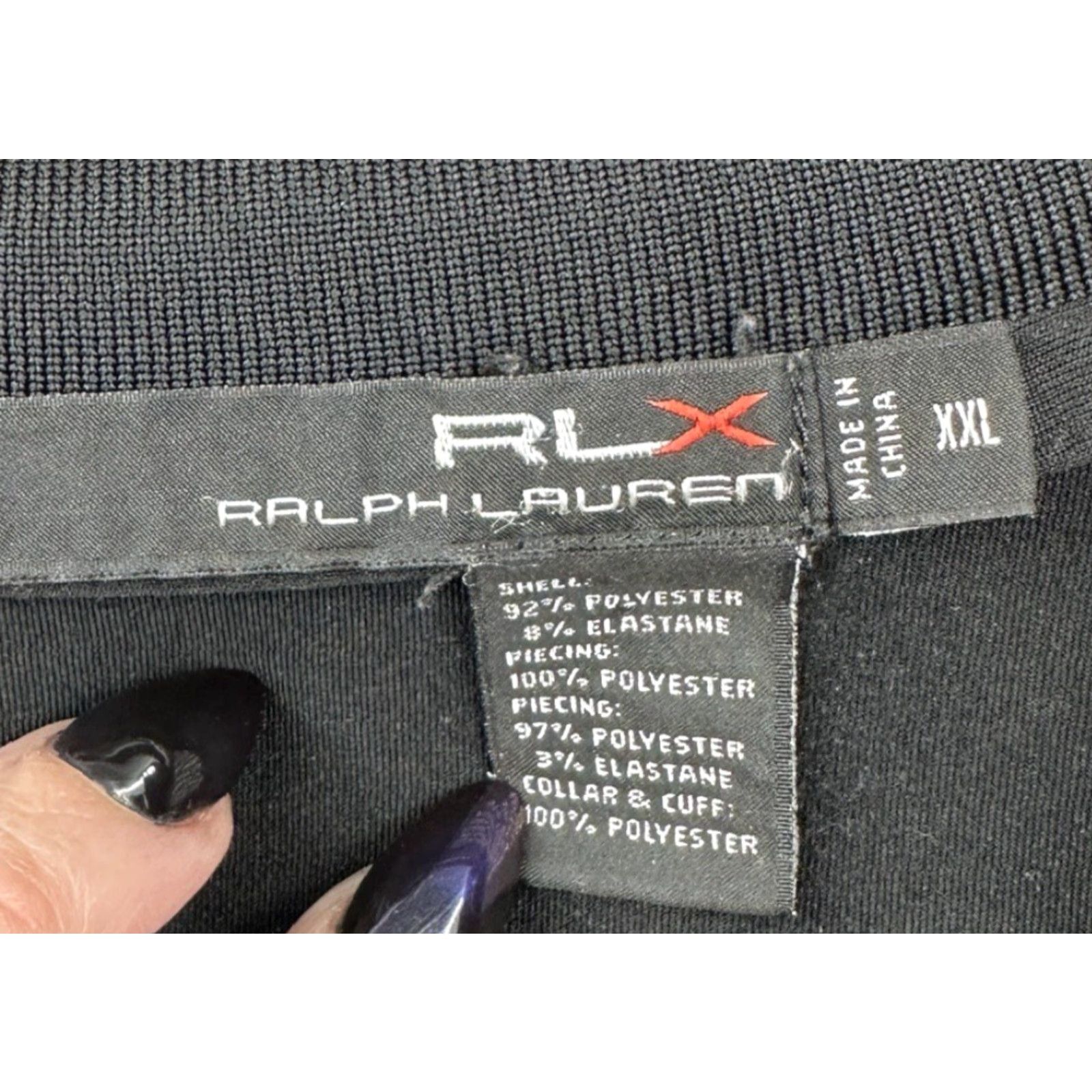 Ralph Lauren RLX Ralph Lauren Shirt Men XXL Black Polo Short Sleeve 4 Button Pique Pocket Mens Size US XXL / EU 58 / 5 - 6 Thumbnail