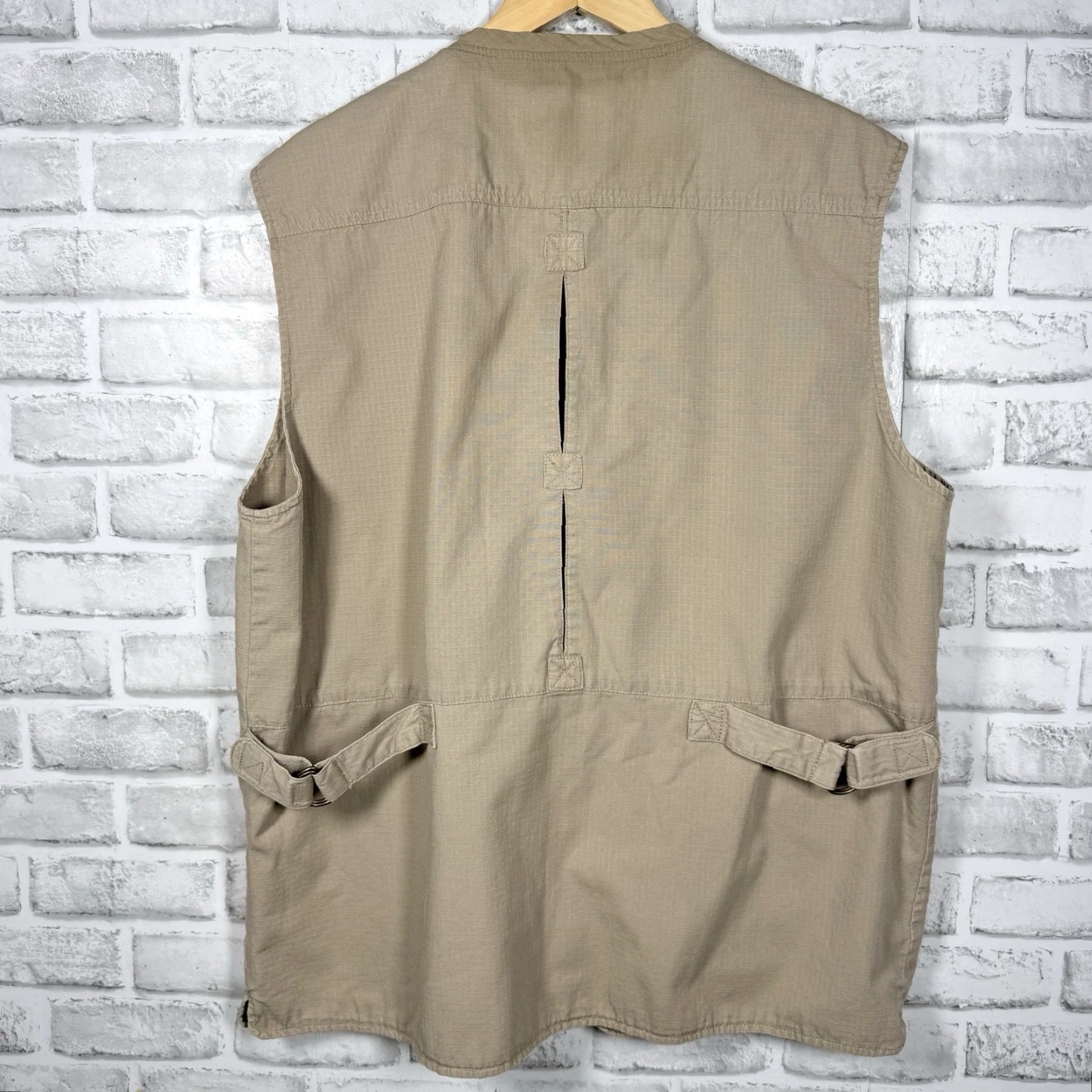 Vintage Woolrich Vest Full Zip Safari Style Beige 100% Cotton Mens M Size US M / EU 48-50 / 2 - 5 Thumbnail
